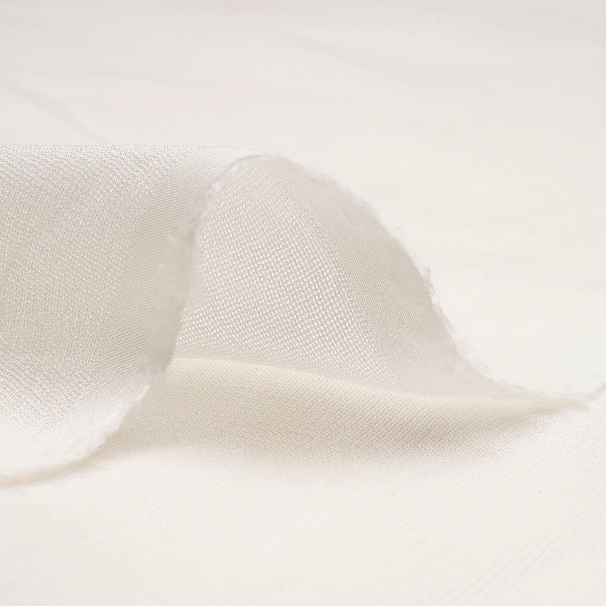 White Plain Dyeable Visocse Georgette Mesh Fabric