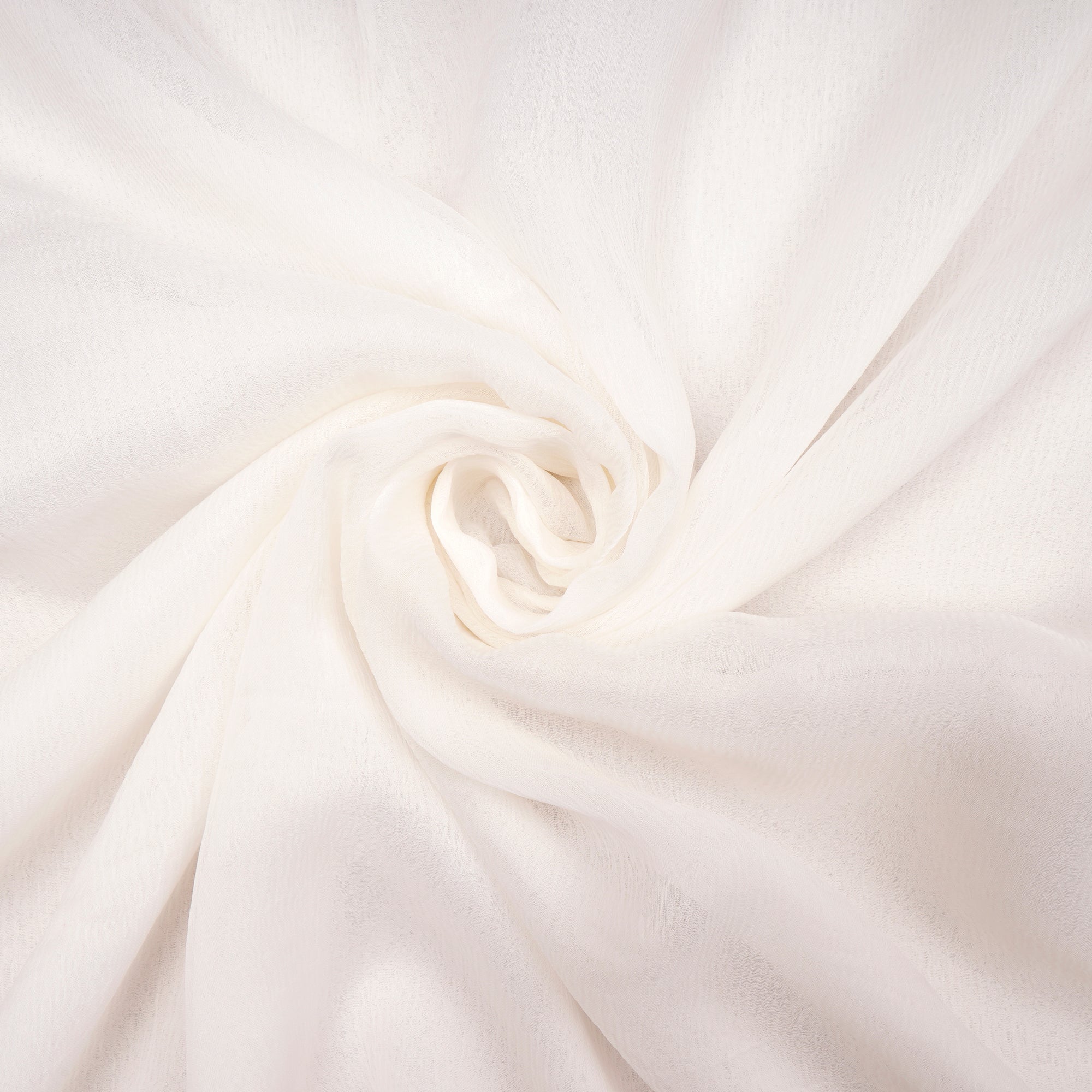 White Dyeable 40's Bemberg (Cupro) Chiffon Fabric