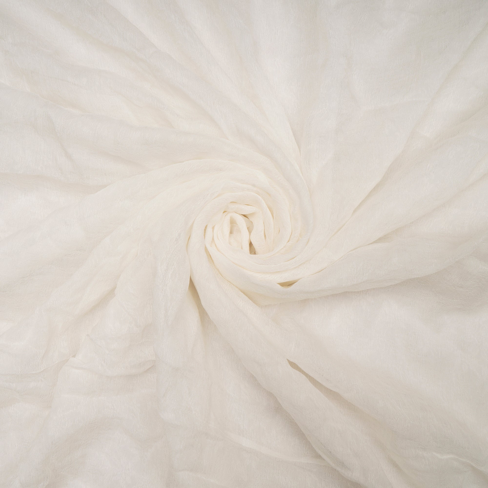White Dyeable Viscose Chiffon Jacquard Fabric