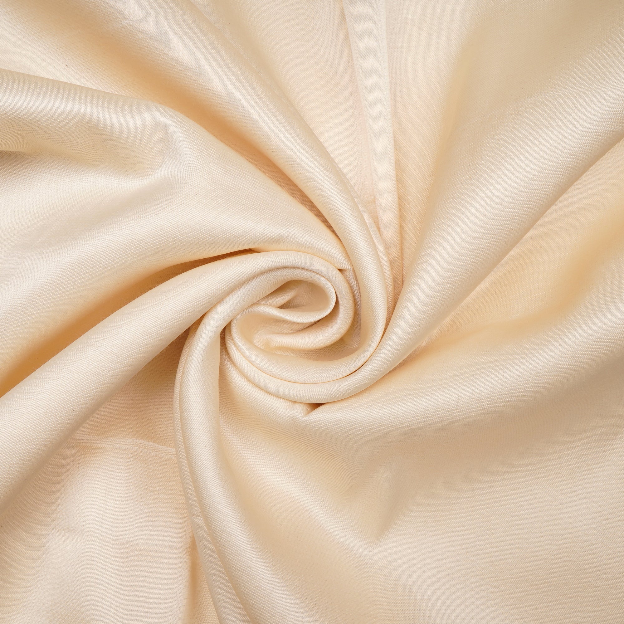 Off White Dyeable Plain Rayon Cotton Satin Fabric