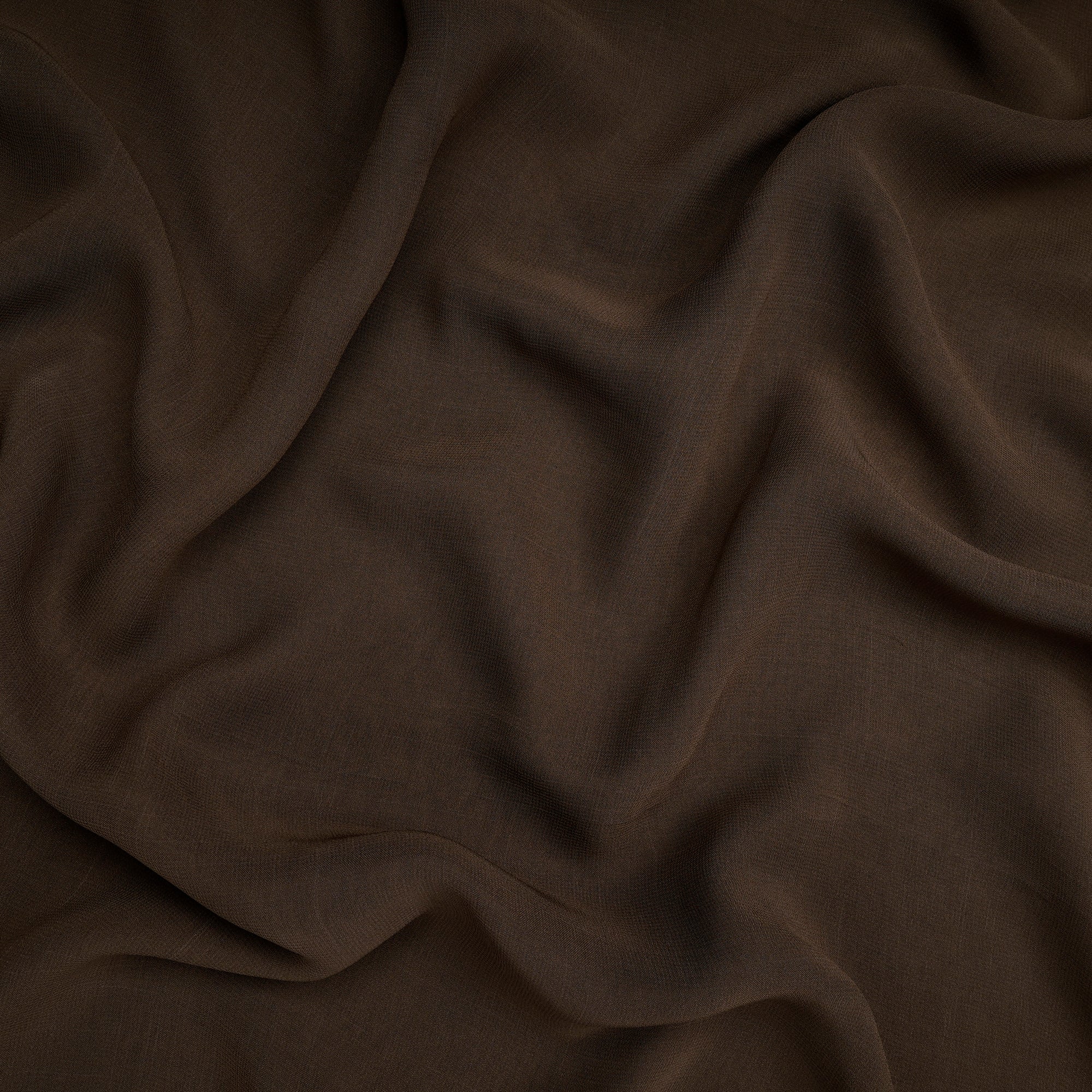 Brown Dyed Viscose Georgette Fabric