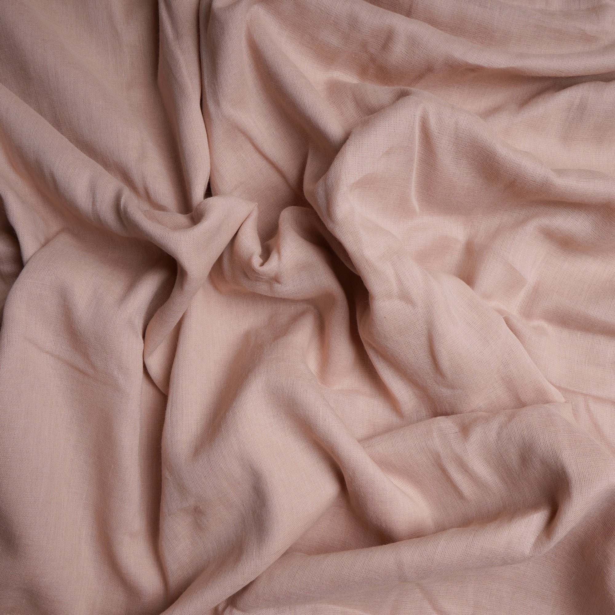 Pastel Pink Piece Dyed Plain Cotton Voile Fabric