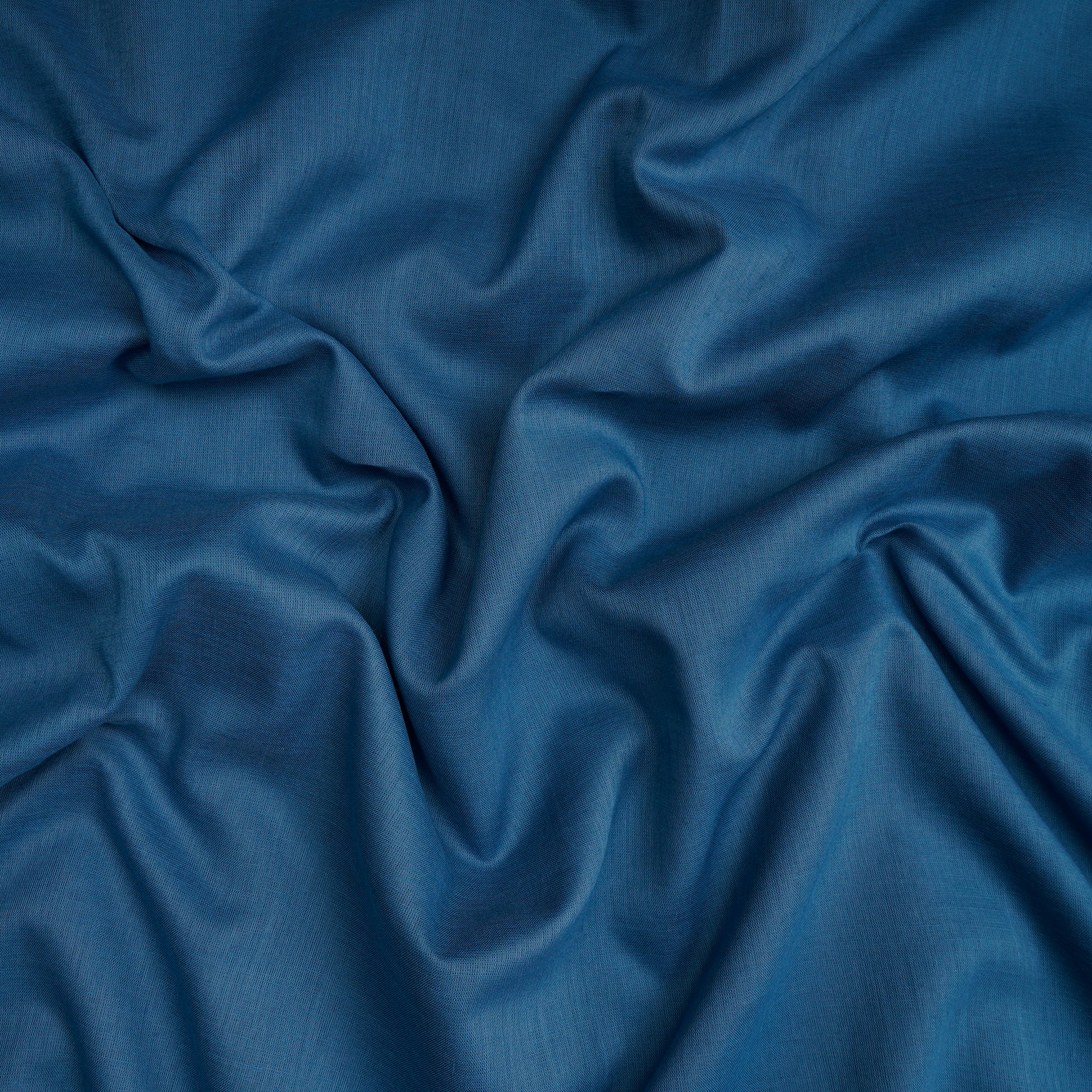 Blue Heaven Piece Dyed Fine Cotton Mulmul Voile Fabric