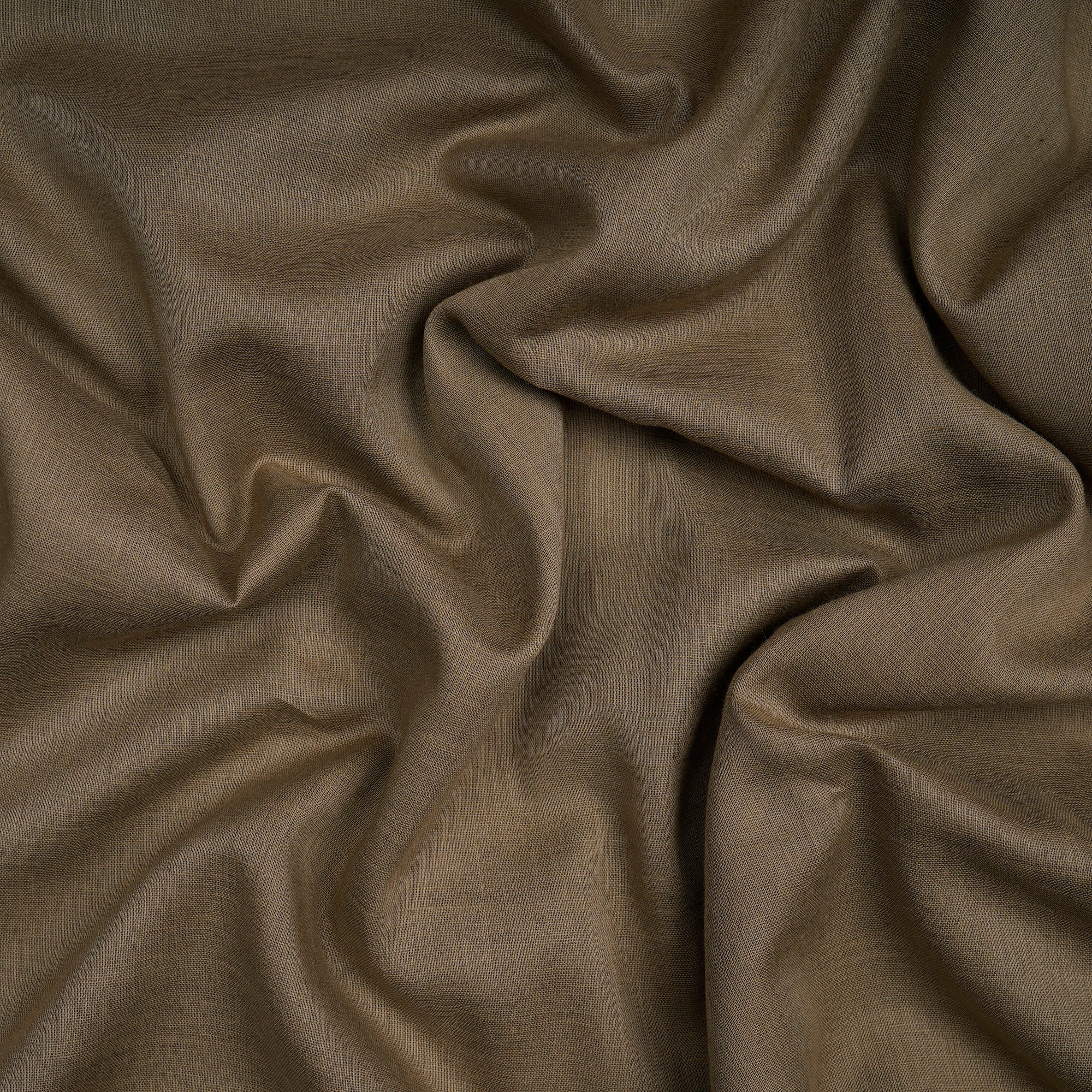 Olive Grey Piece Dyed Fine Cotton Voile Fabric