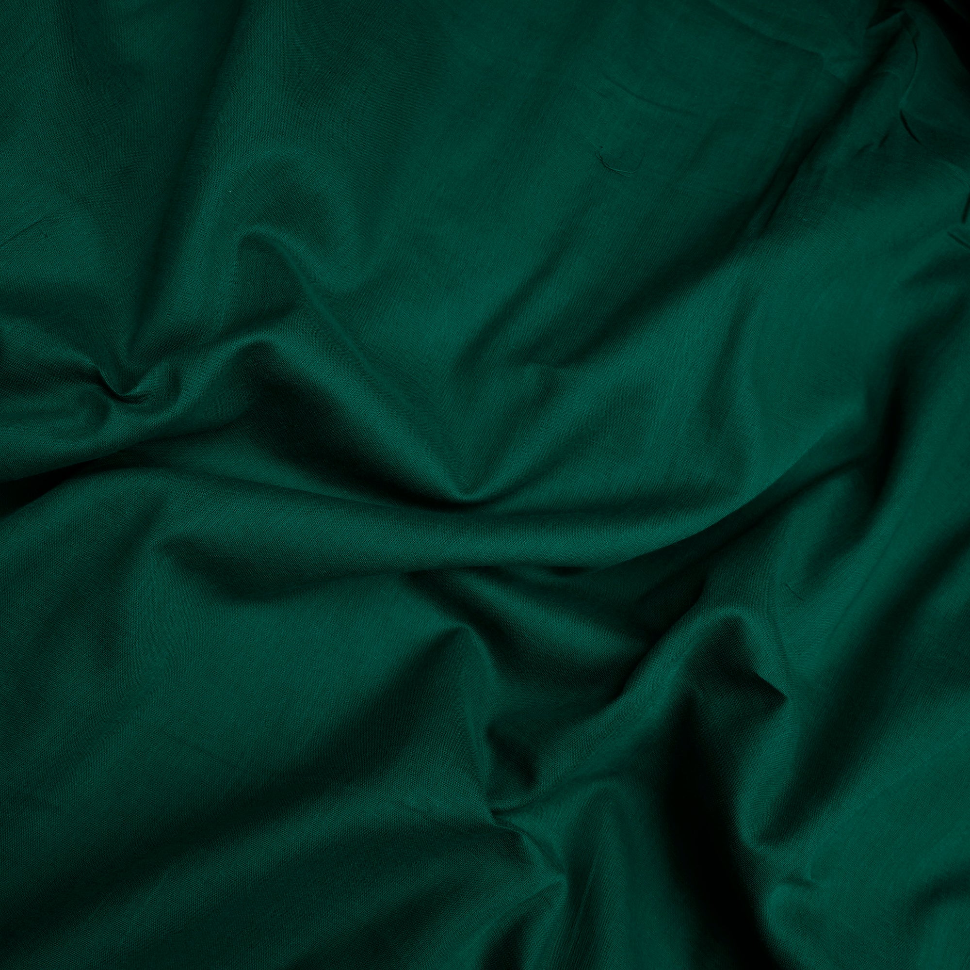 Dark Green Dyed Cotton Mulmul Fabric