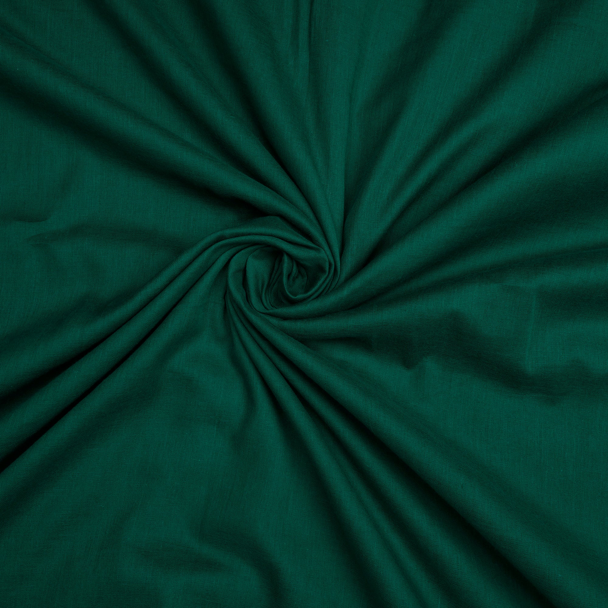 Dark Green Dyed Cotton Mulmul Fabric