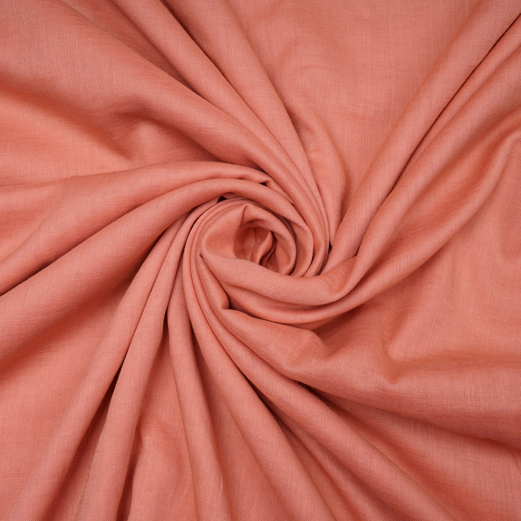 Blush Peach Piece Dyed Cotton Voile Fabric