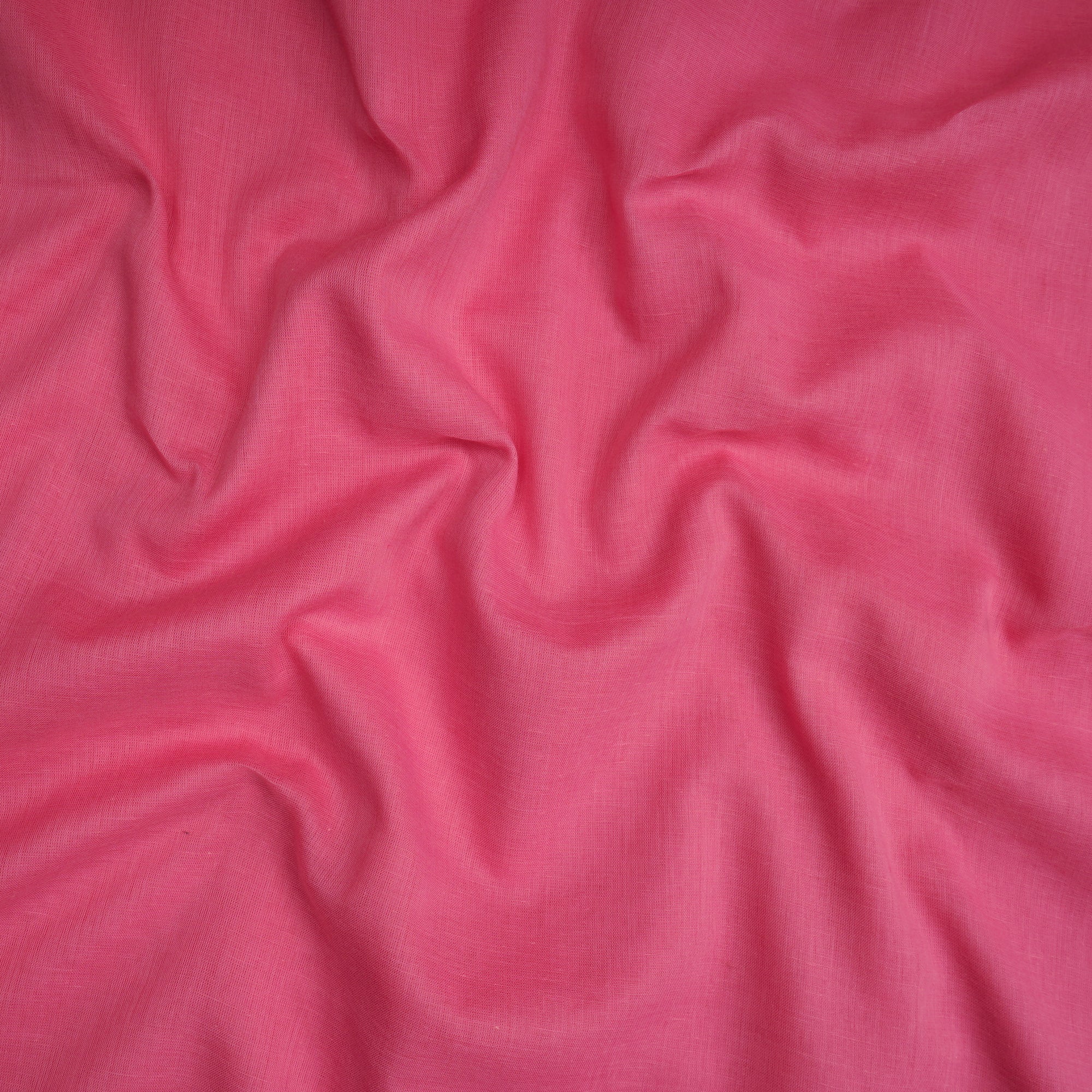 Camellia Rose Piece Dyed Fine Cotton Mulmul Voile Fabric