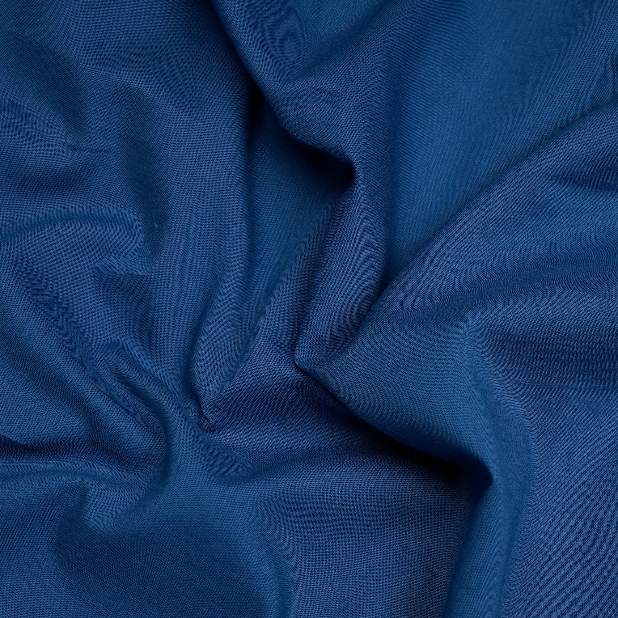 Blue Piece Dyed Fine Cotton Voile Fabric