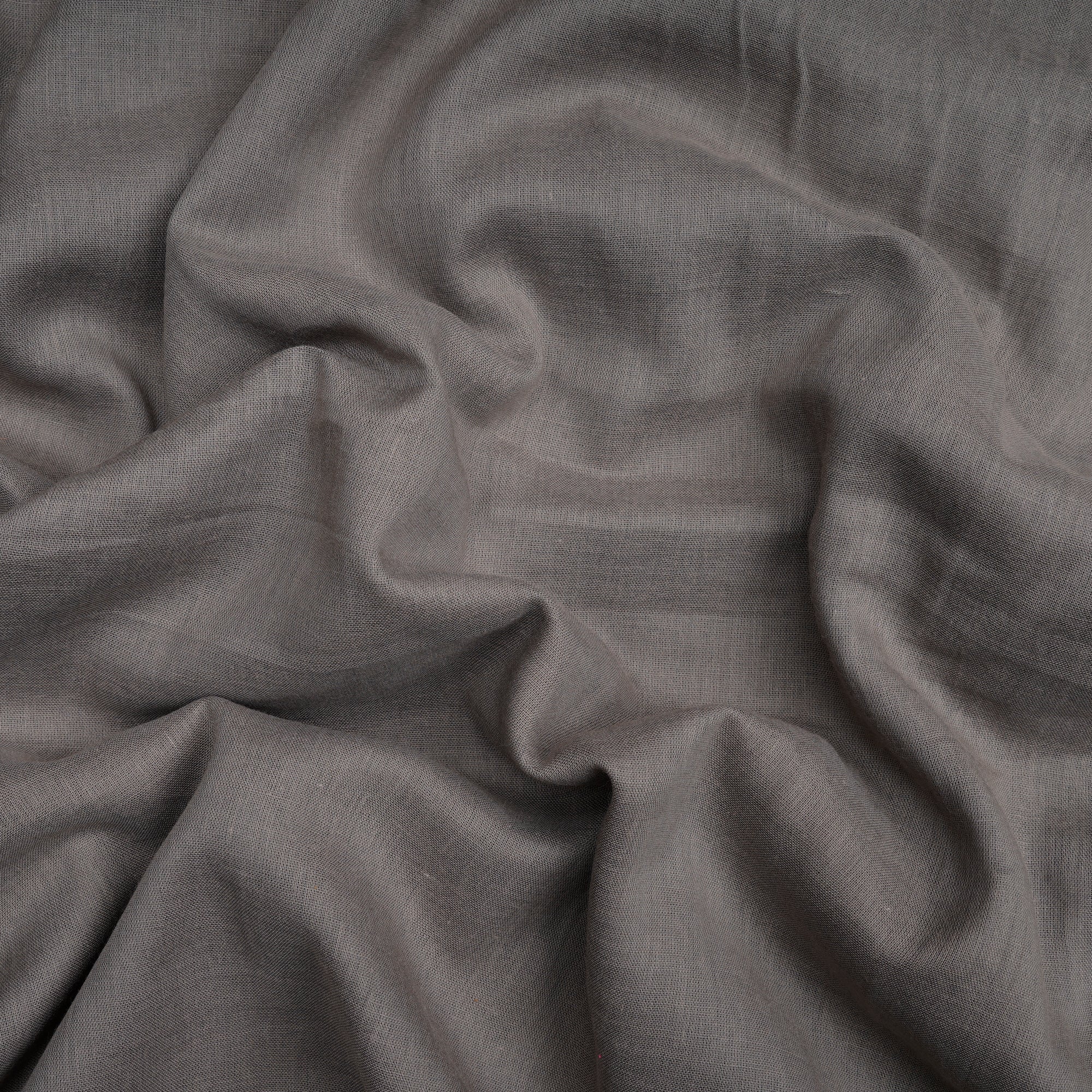 Grey Plain Cotton Voile Fabric