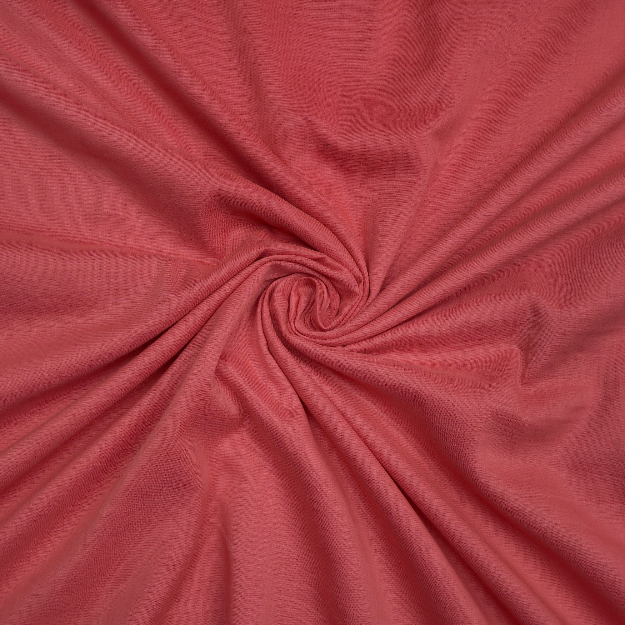 Peach Piece Dyed Fine Cotton Voile Fabric