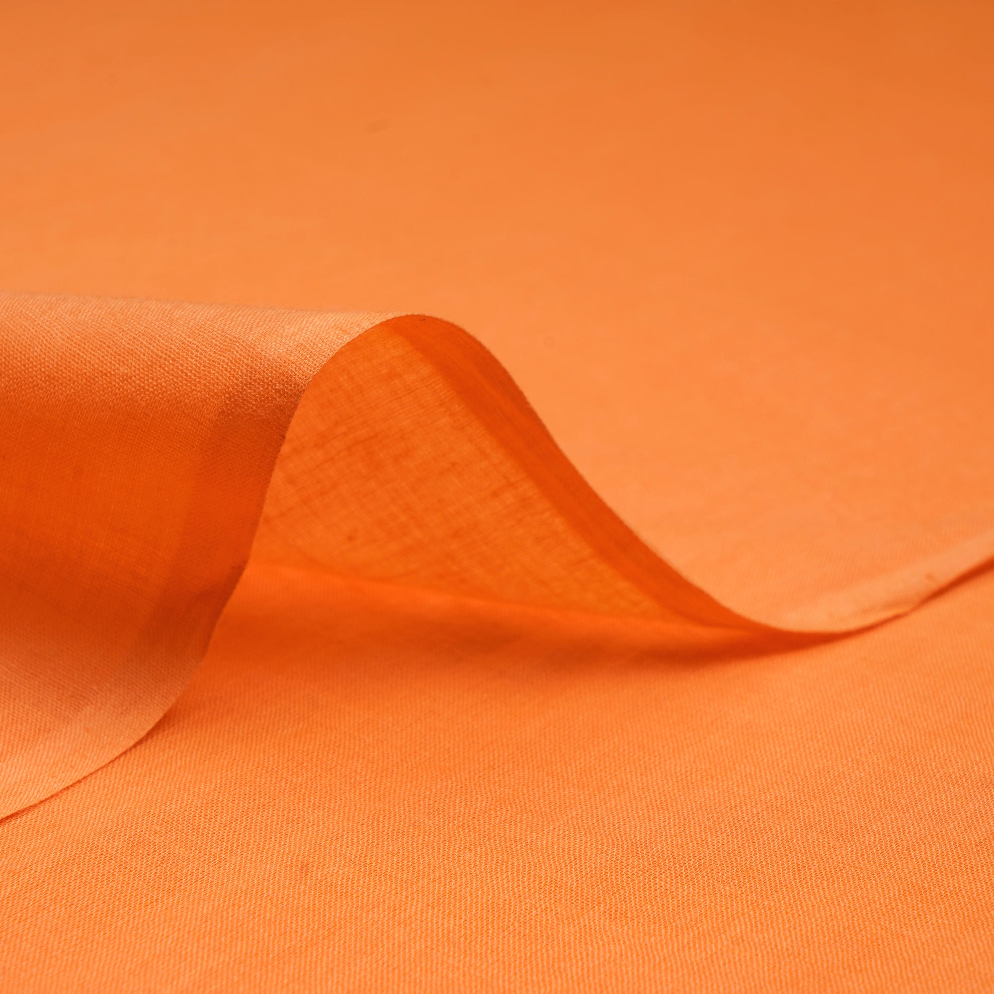 Orange Piece Dyed Fine Cotton Voile Fabric