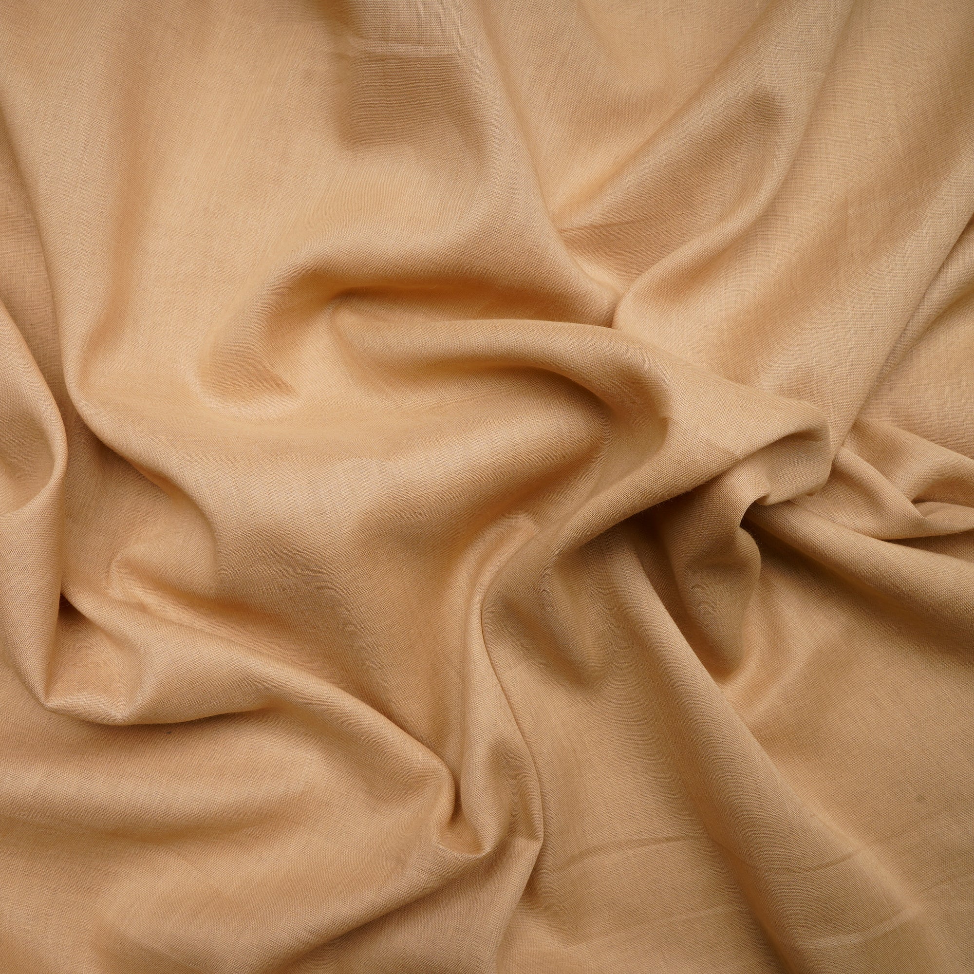 Beige Pure Piece Dyed Cotton Voile Fabric