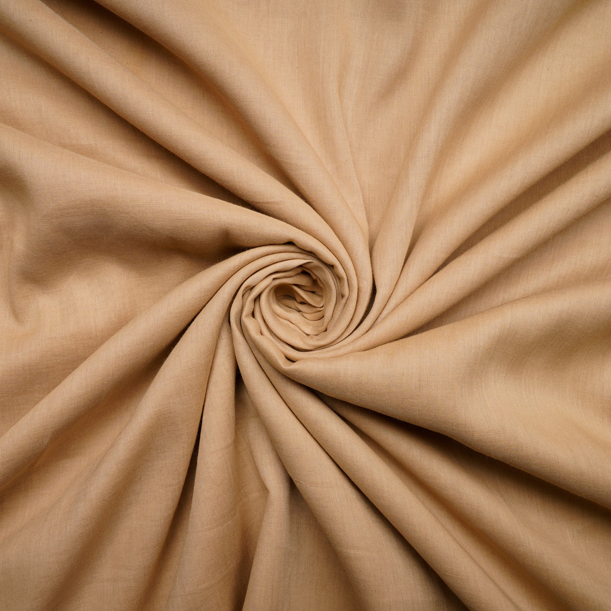 Beige Pure Piece Dyed Cotton Voile Fabric