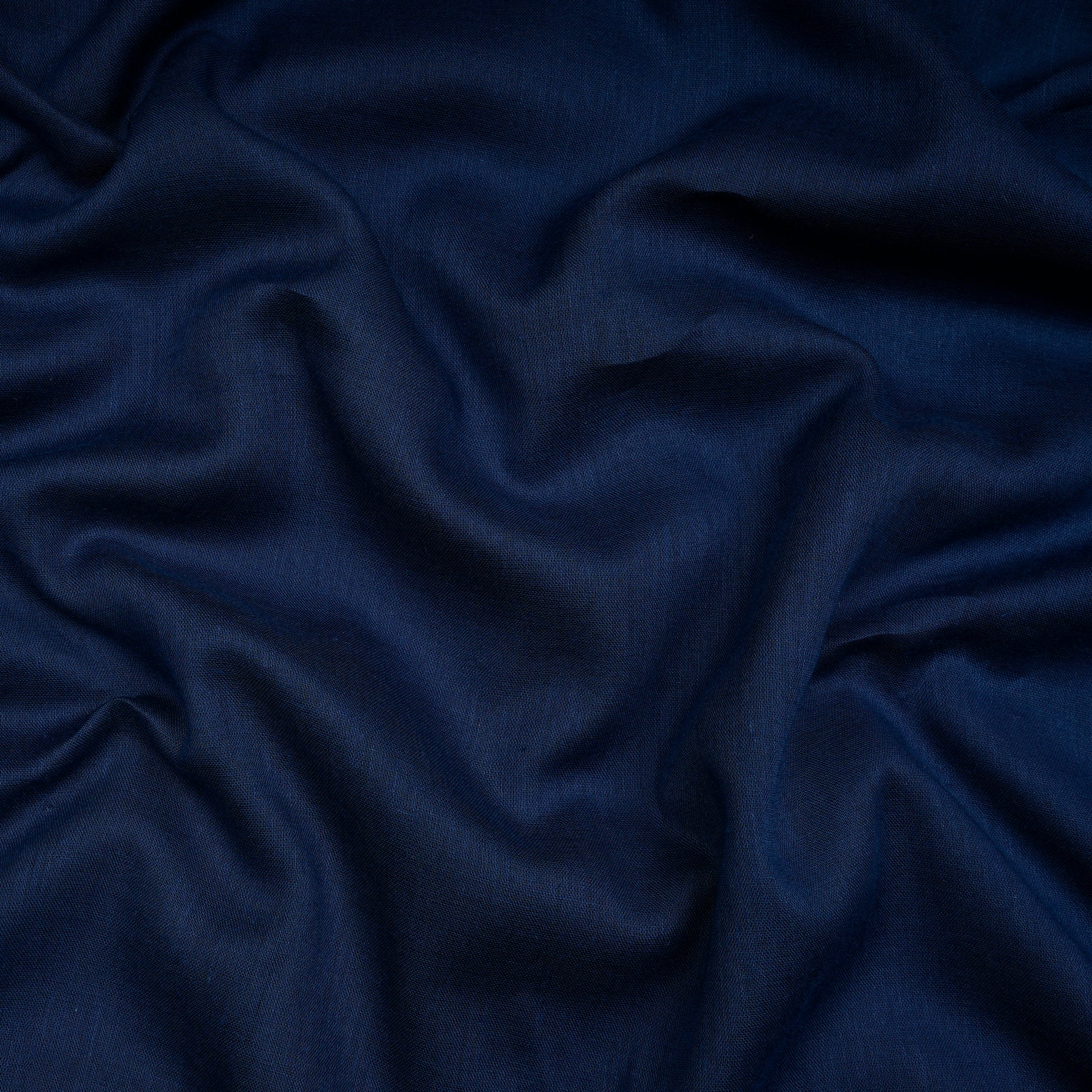 Navy Blue Piece Dyed Cotton Voile Fabric