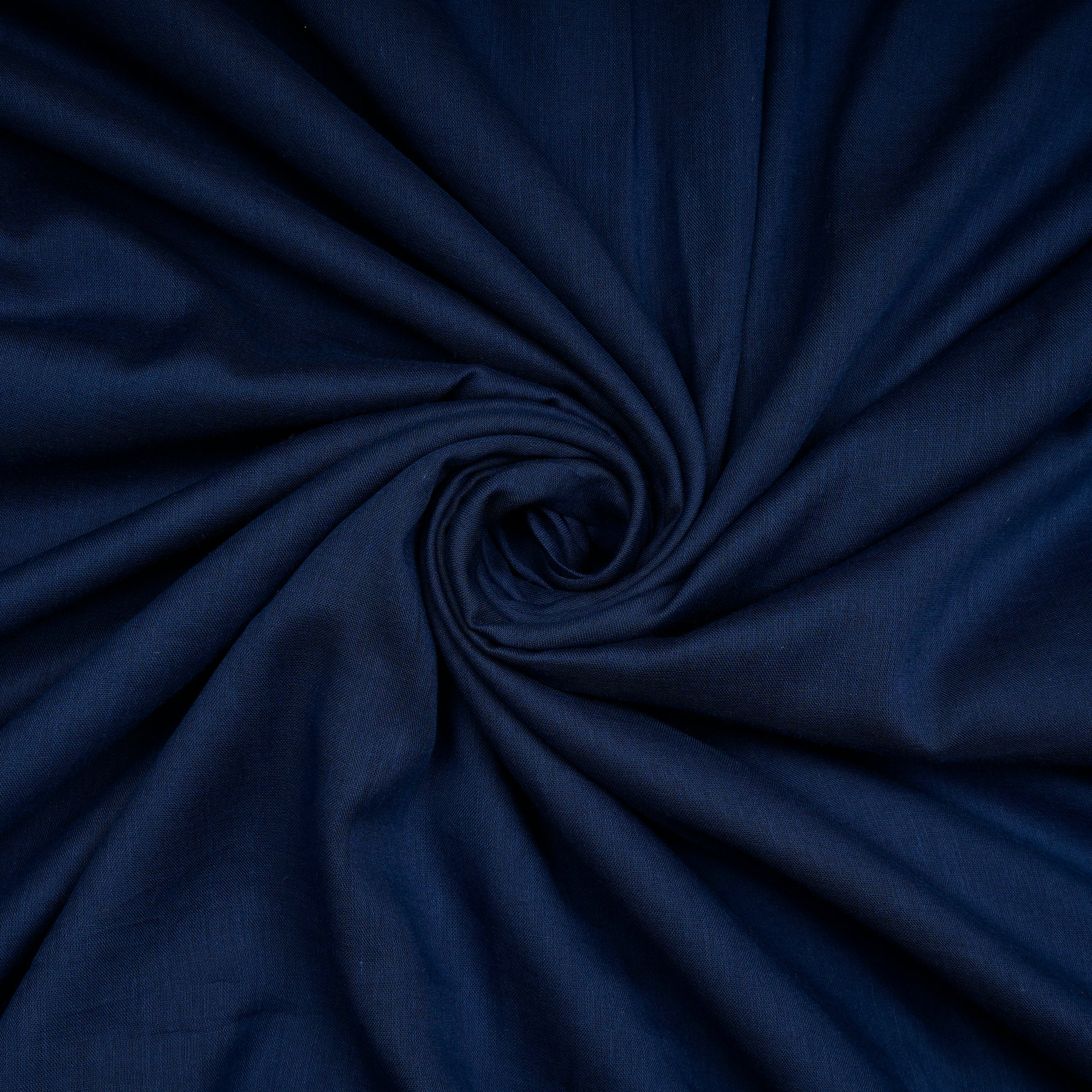 Navy Blue Piece Dyed Cotton Voile Fabric