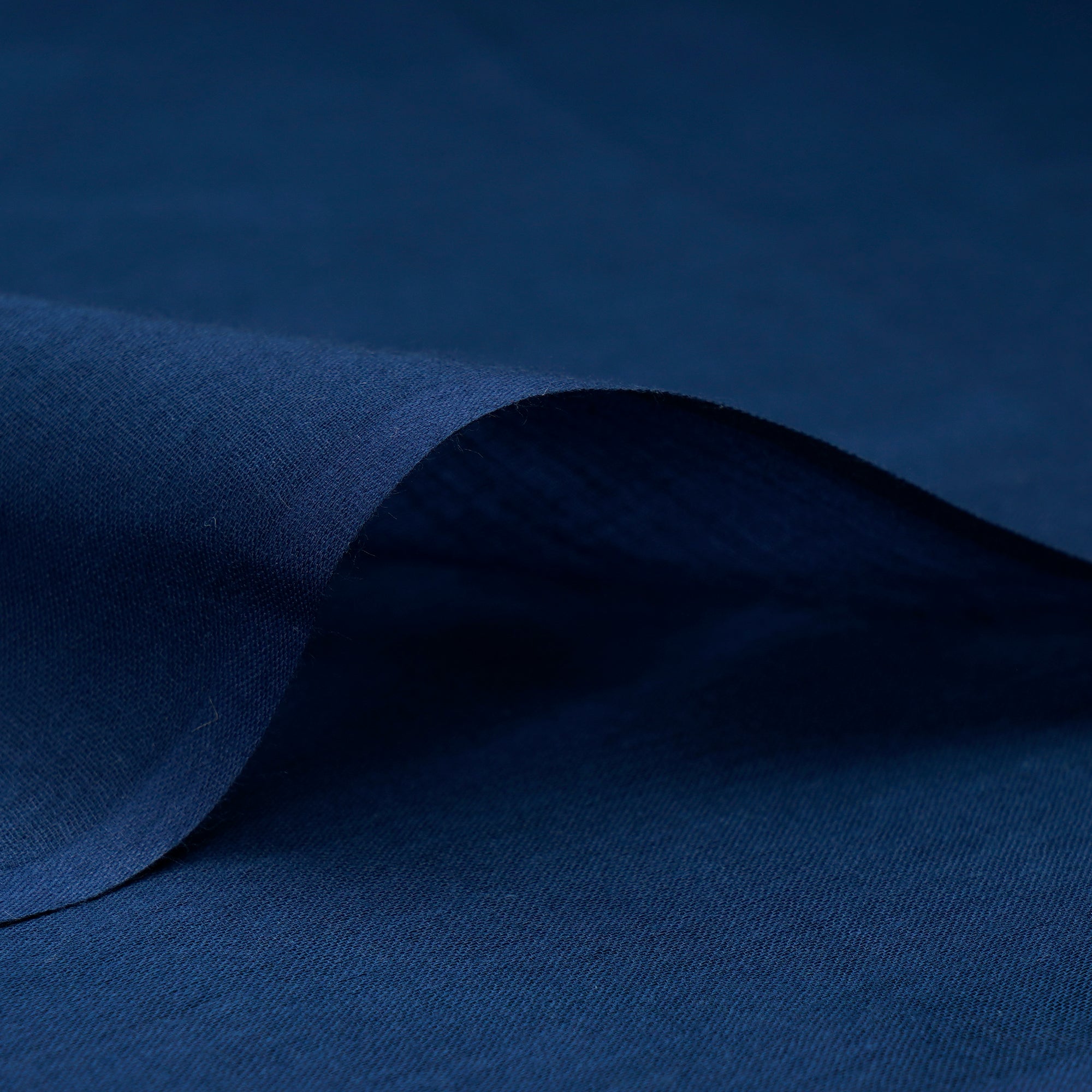 Navy Blue Piece Dyed Cotton Voile Fabric