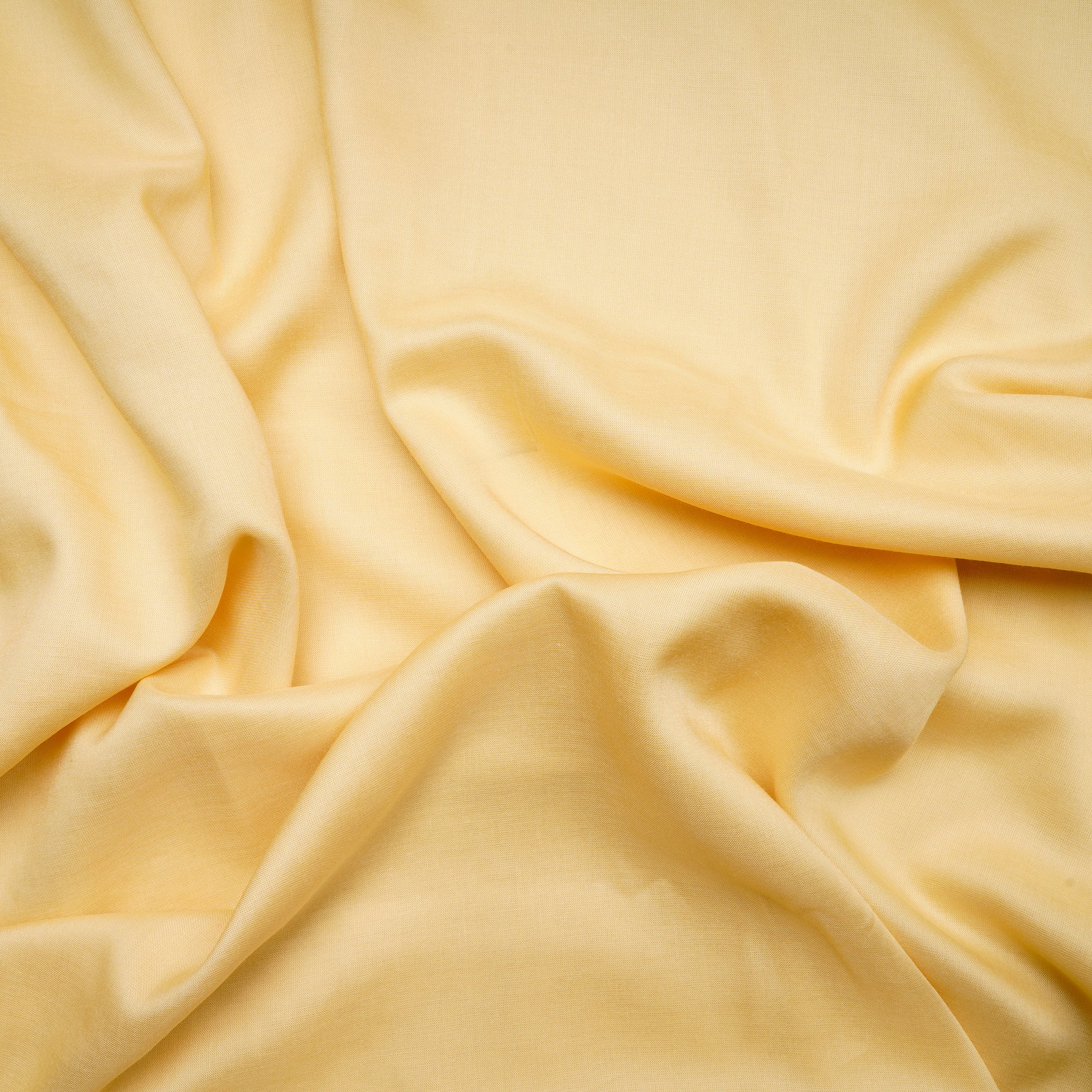 Powder Yellow Piece Dyed Plain Modal Fabric