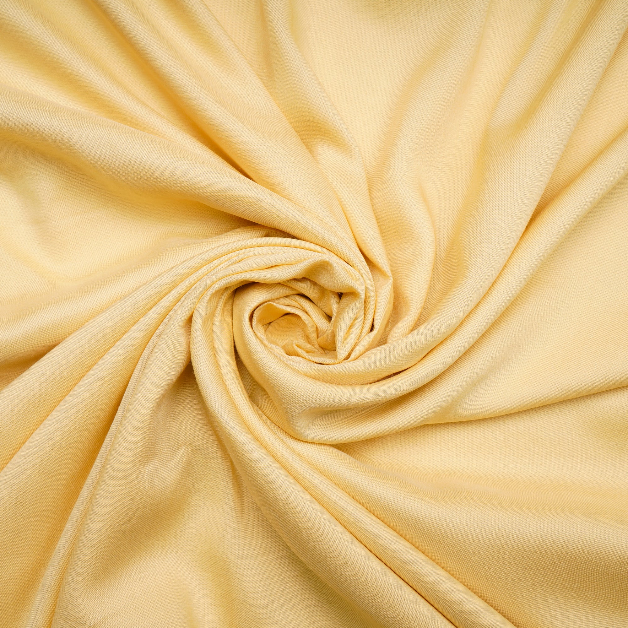 Powder Yellow Piece Dyed Plain Modal Fabric