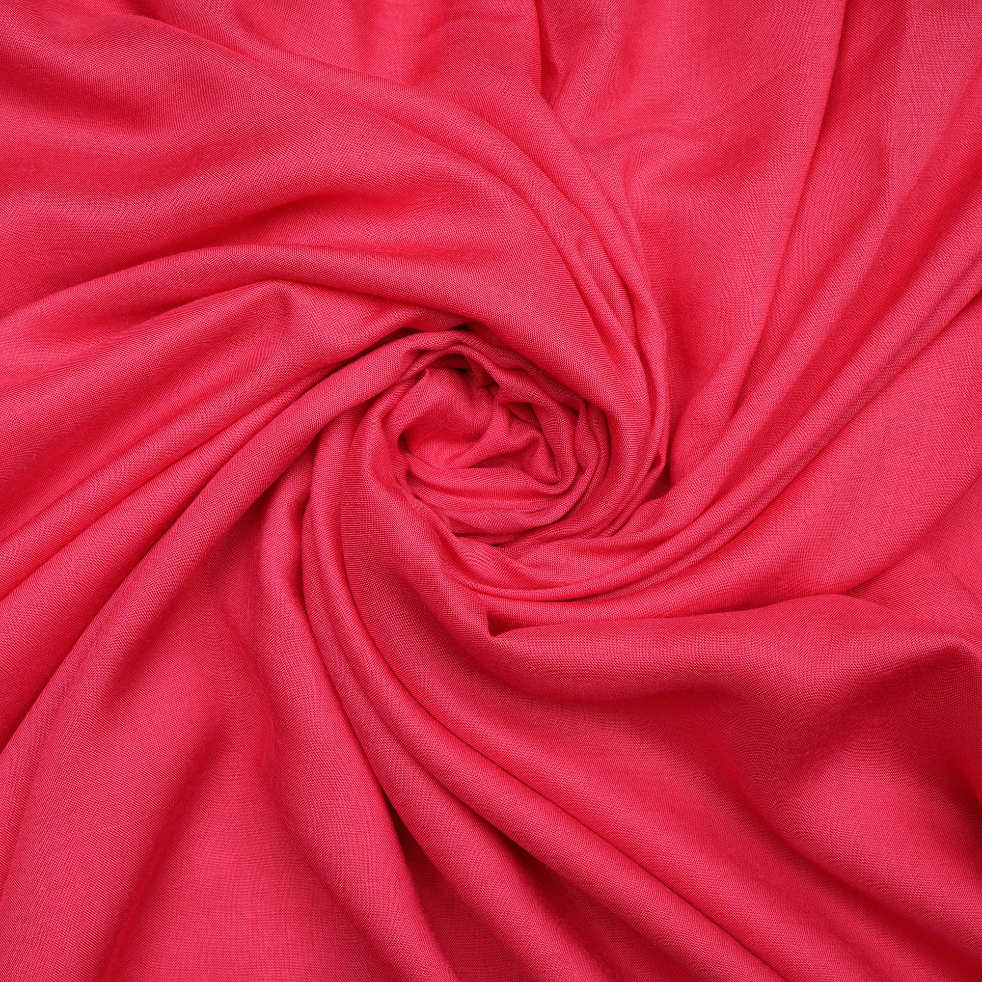 Brilliant Rose Piece Dyed Plain Modal Fabric