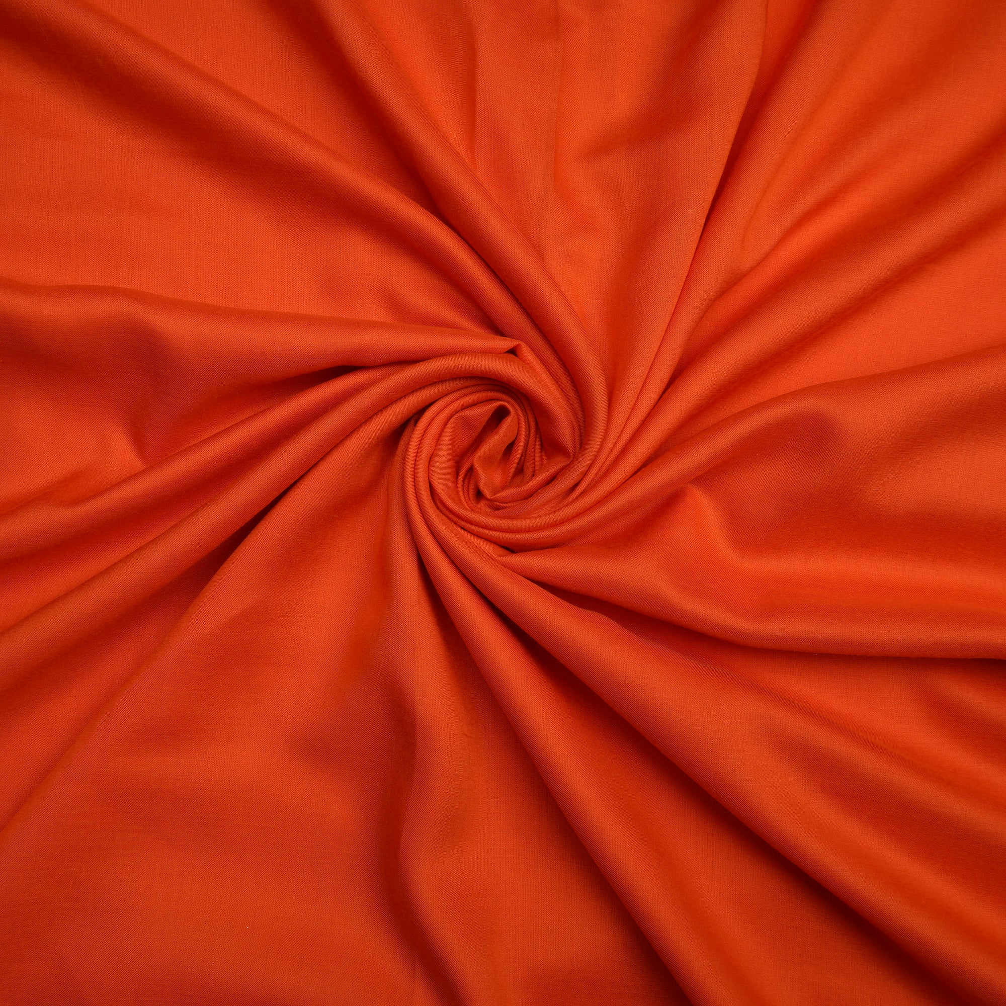 Orange Mill Dyed Plain Modal Fabric