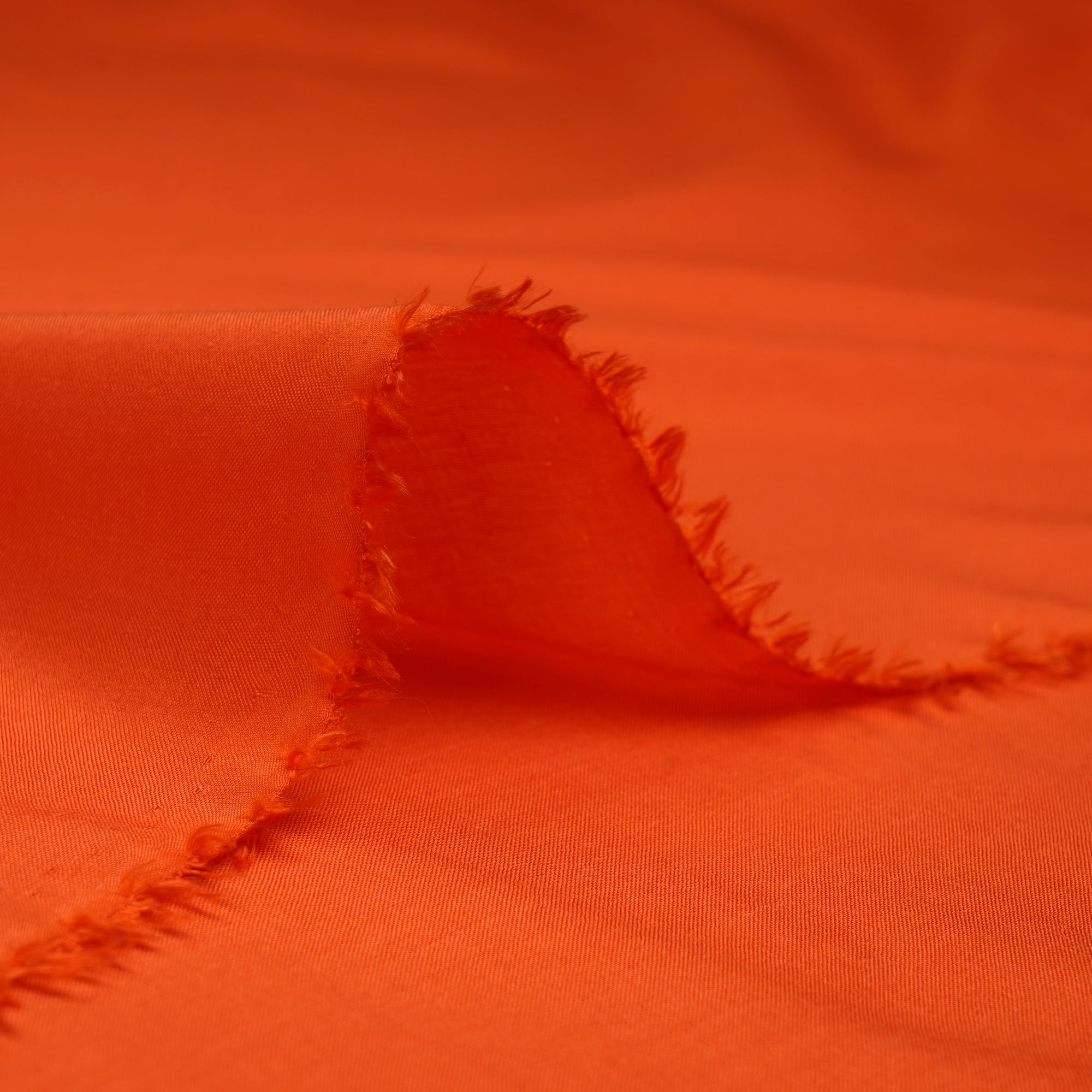 Orange Mill Dyed Plain Modal Fabric