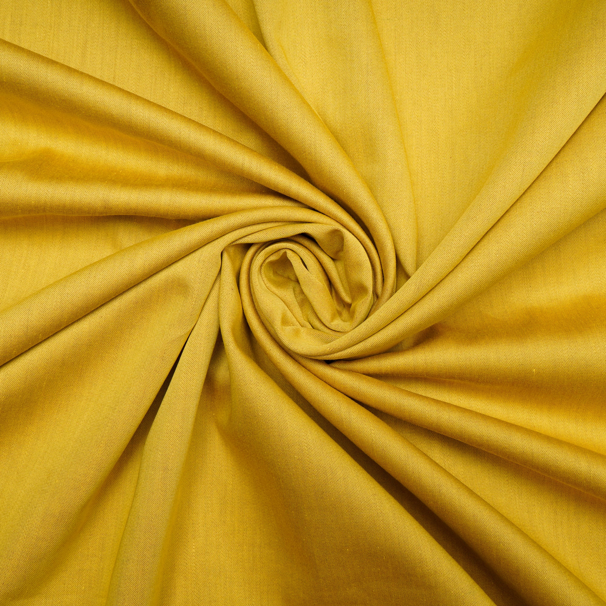 Mustard Color Yarn Dyed Cotton Satin Fabric