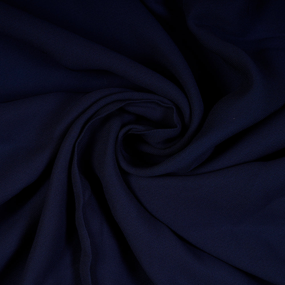 Navy Color Viscose Georgette Fabric