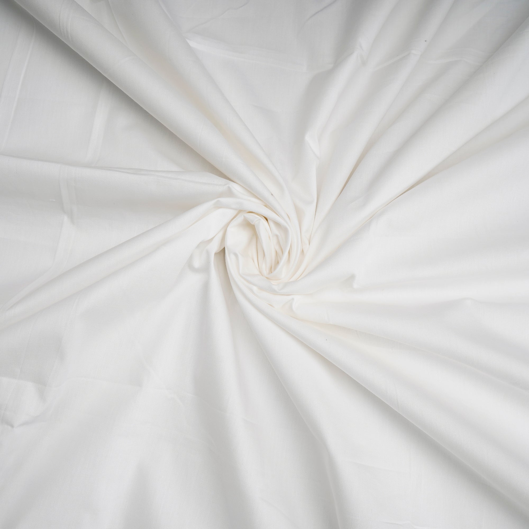 Off White Color Poplin Cotton Dyeable Fabric