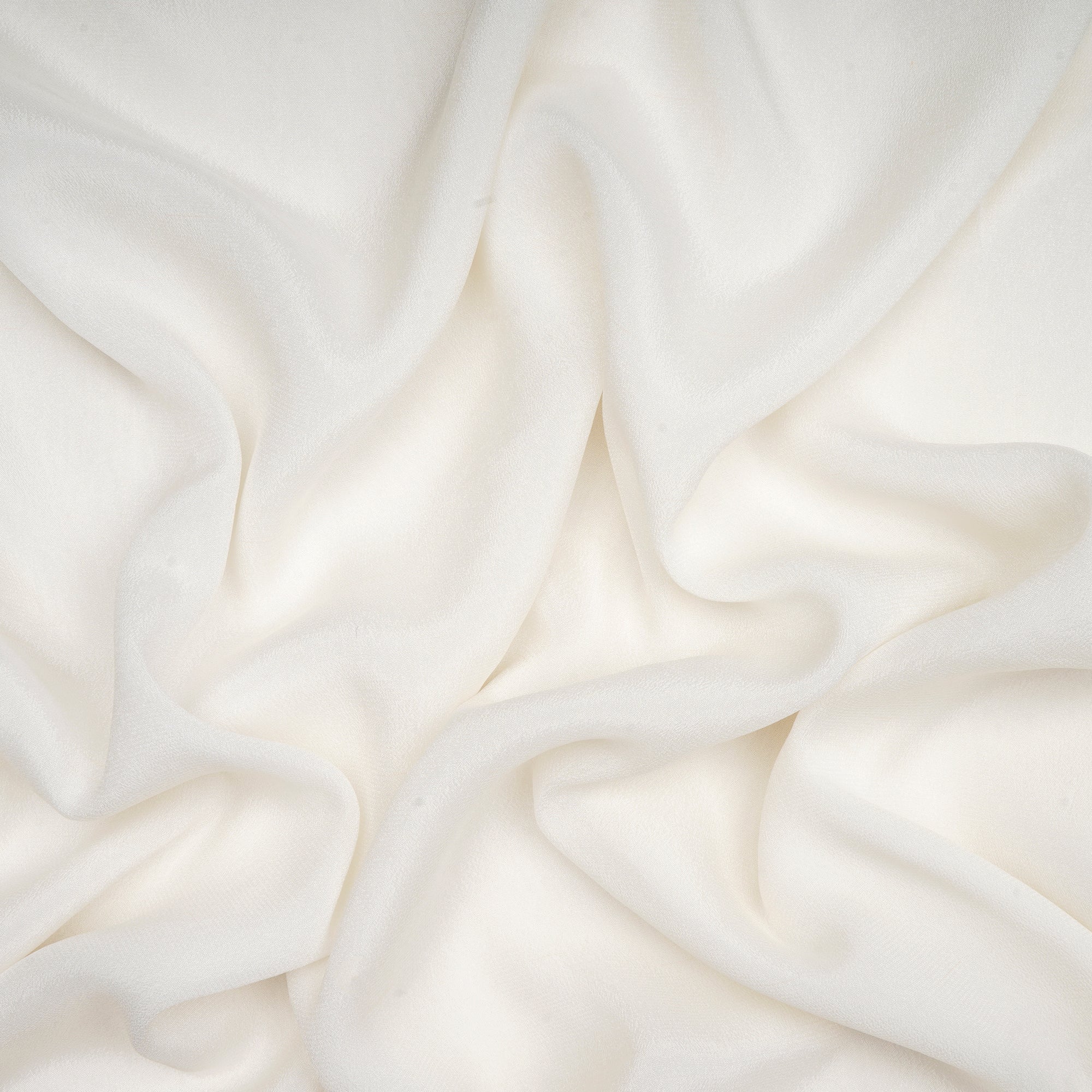 White Dyeable Plain Bemberg Crepe Fabric