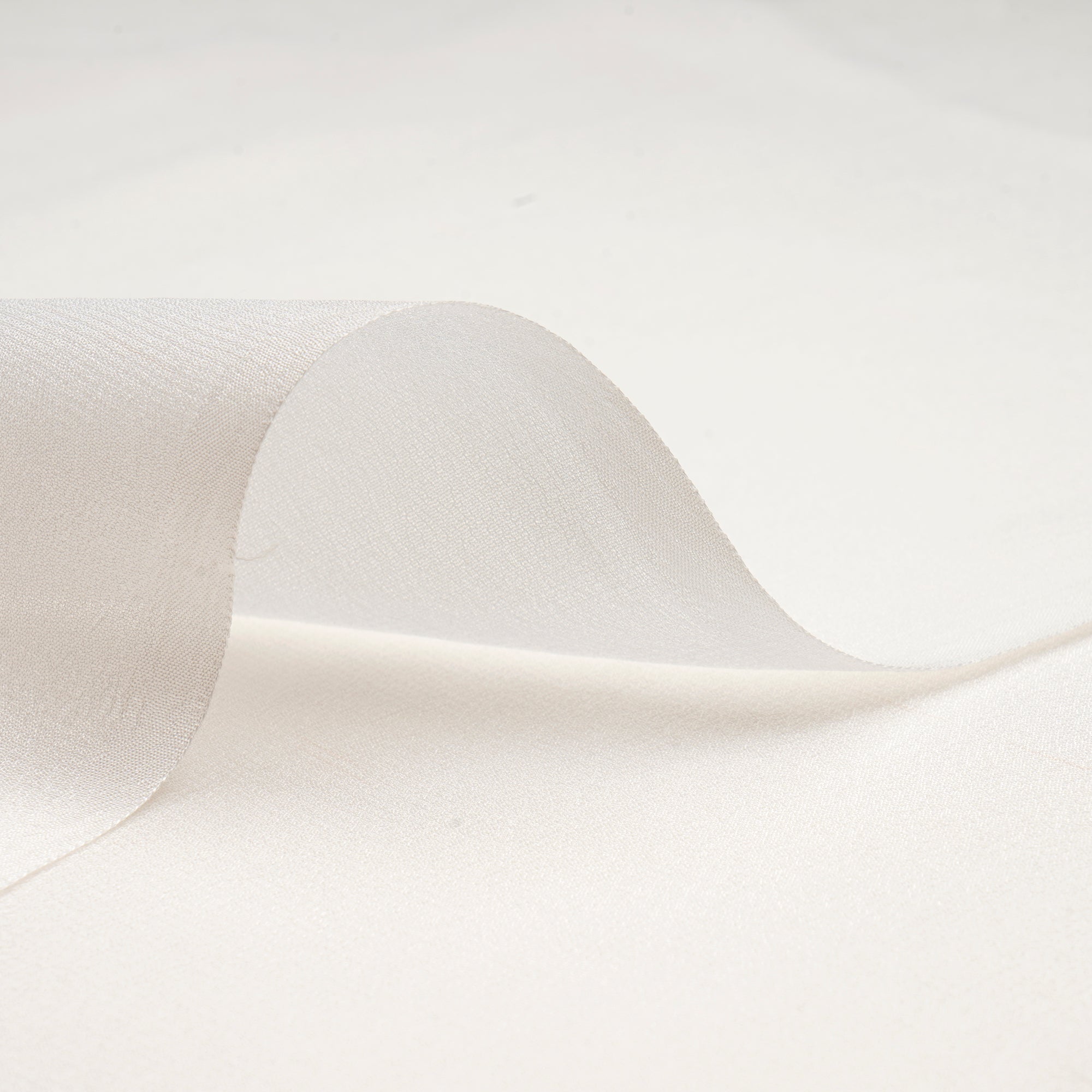 White Dyeable Plain Bemberg Crepe Fabric