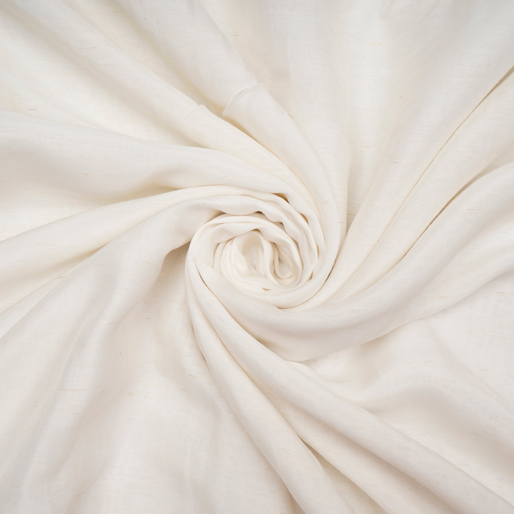 White Dyeable Plain Bemberg Linen Fabric