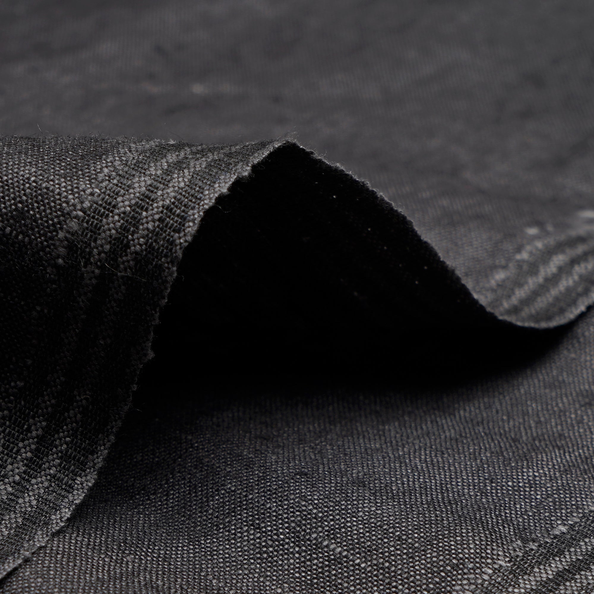 Steeple Grey 25 Lee Plain Premium Suiting Chambray Linen Fabric