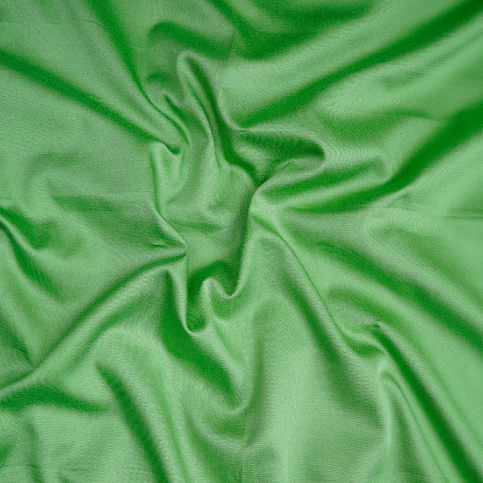 Light Green Color Cotton Satin Fabric