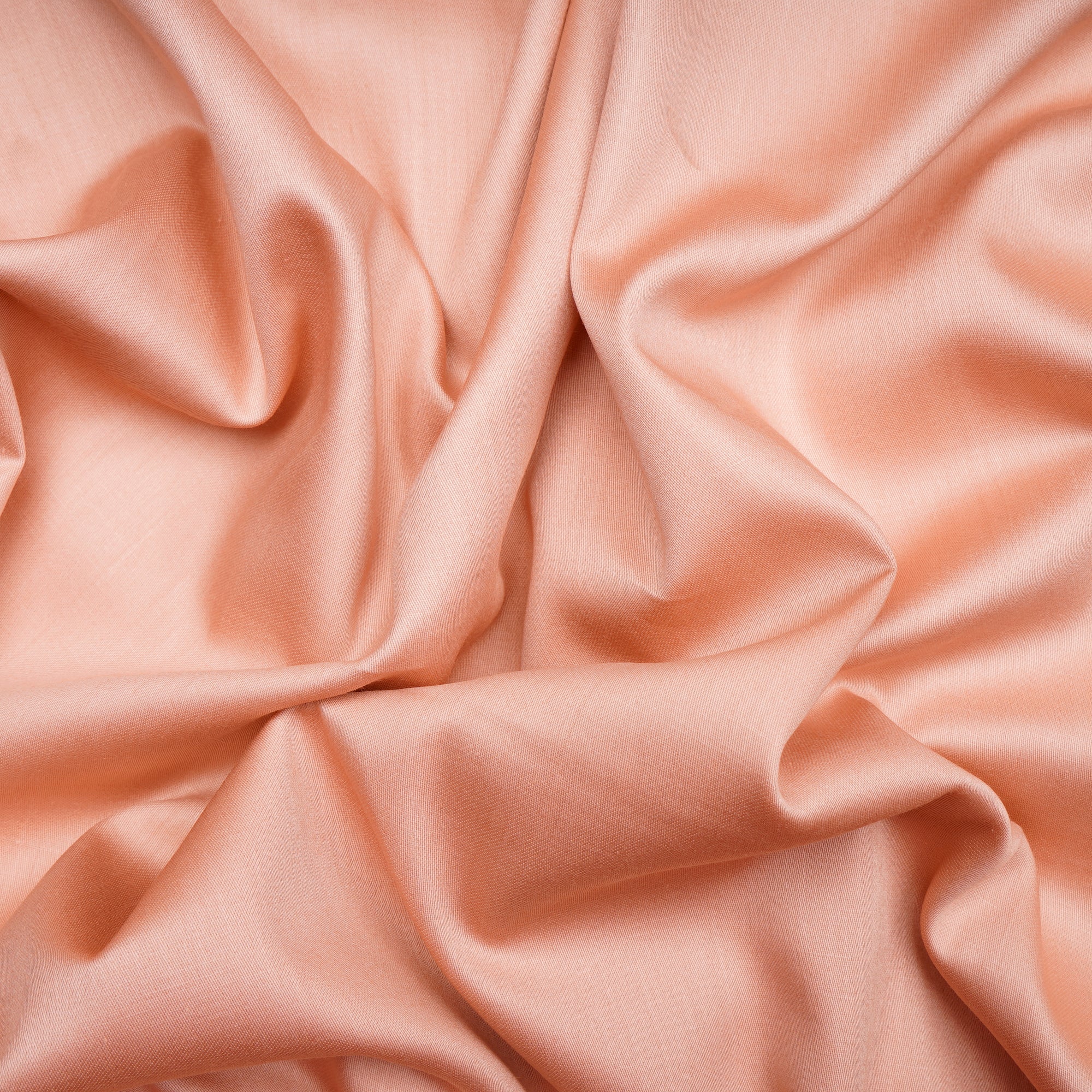 Powder Pink Piece Dyed Plain Cotton Satin Fabric