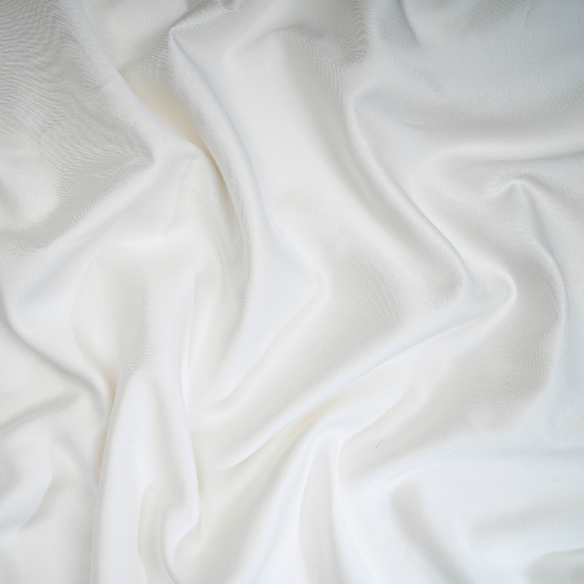 White Color Plain Cotton Bemberg Fabric