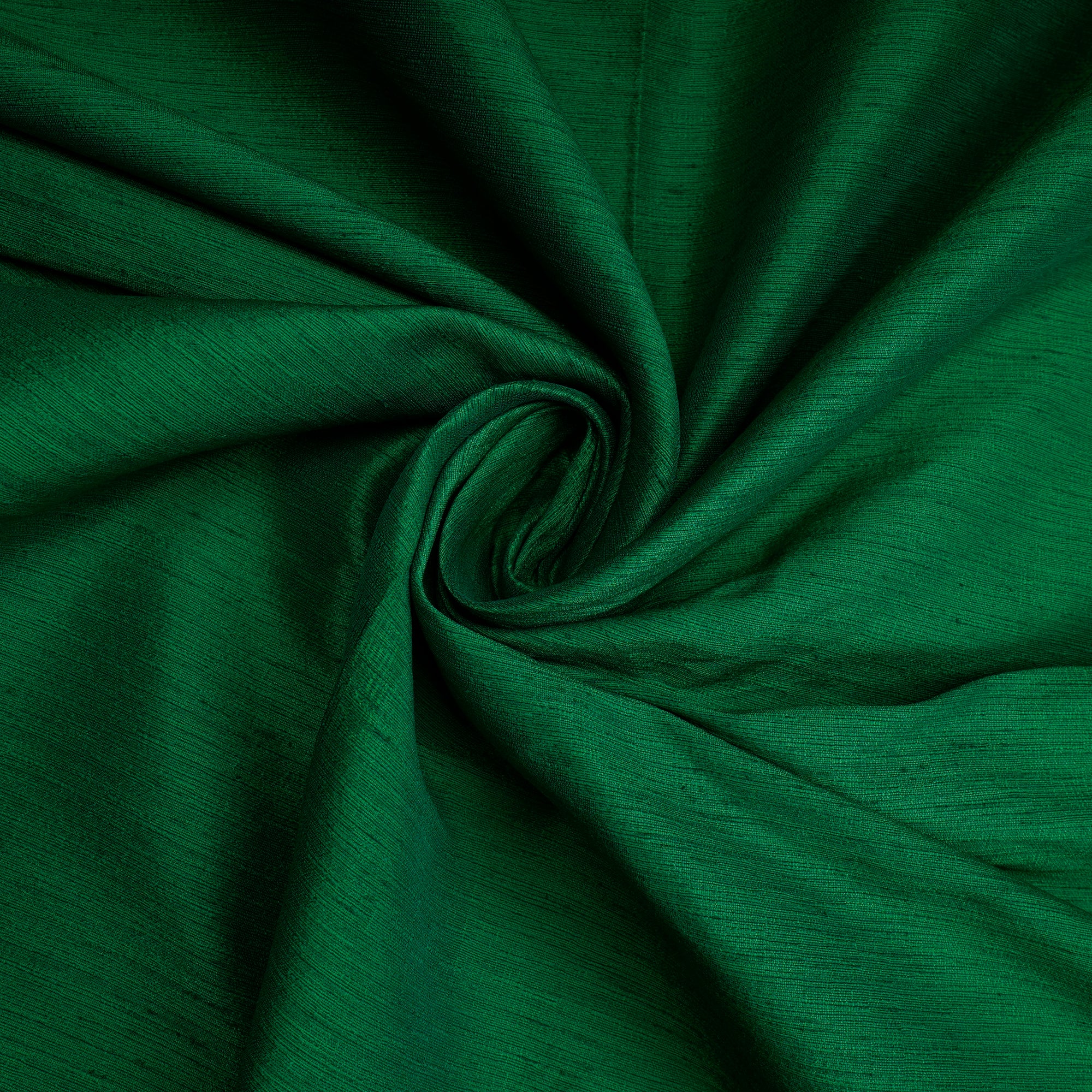 Green Color Polyester Dupion Fabric