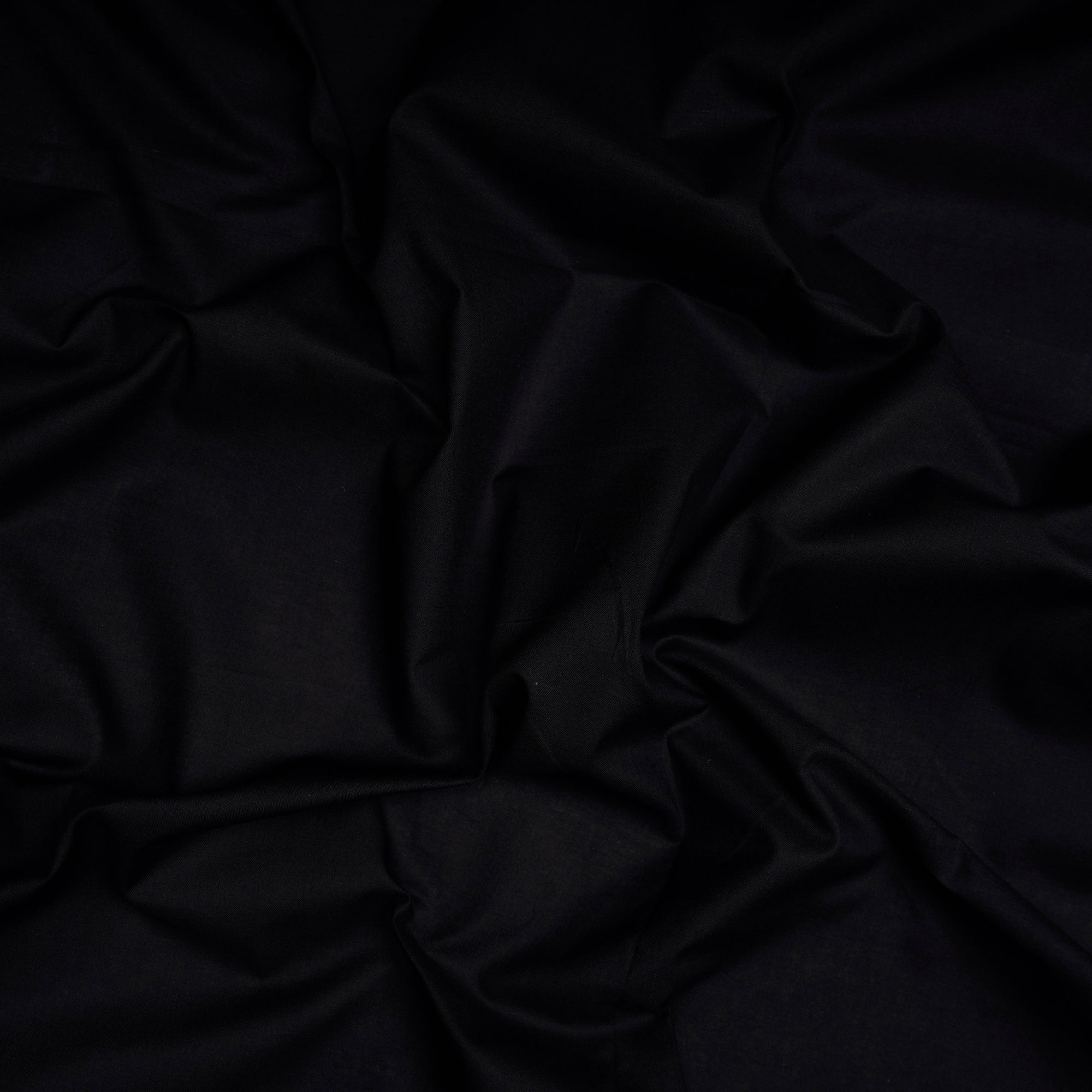 Black Color Mill Dyed Cotton Cambric Fabric