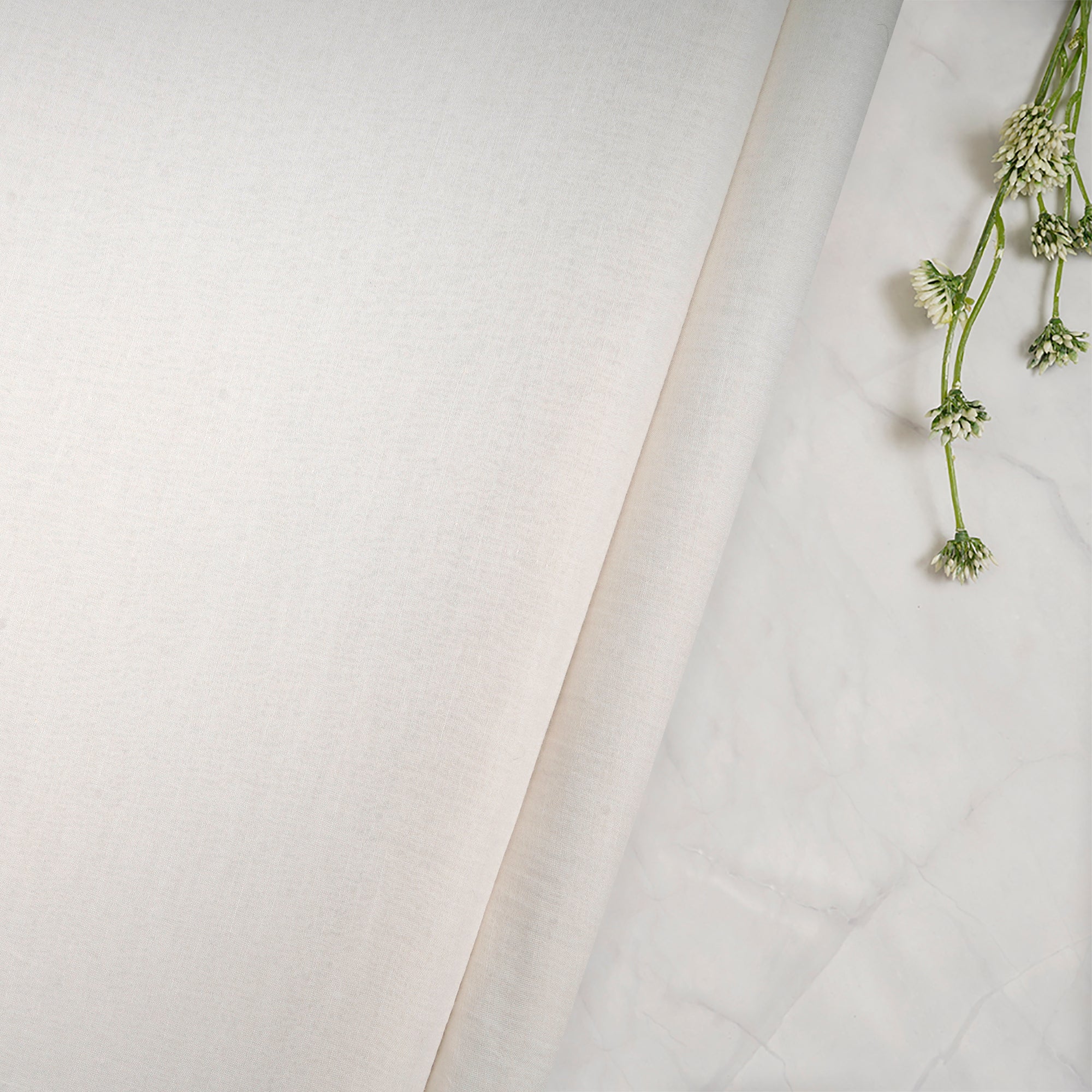 White Dyeable Plain Viscose Cotton Fabric