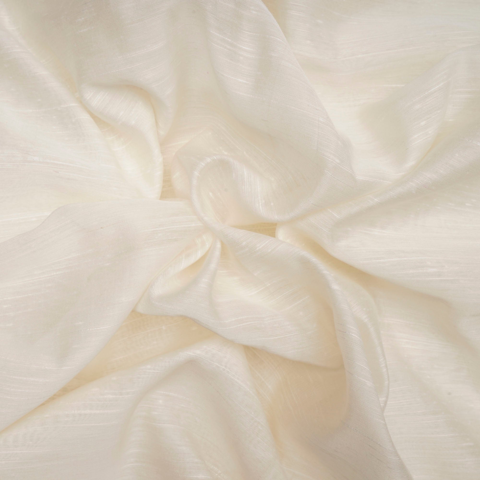 White Dyeable Viscose Slub Fabric