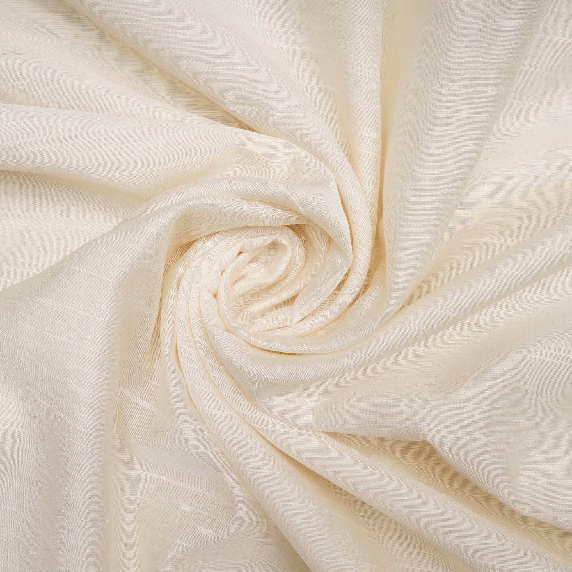 White Dyeable Viscose Slub Fabric
