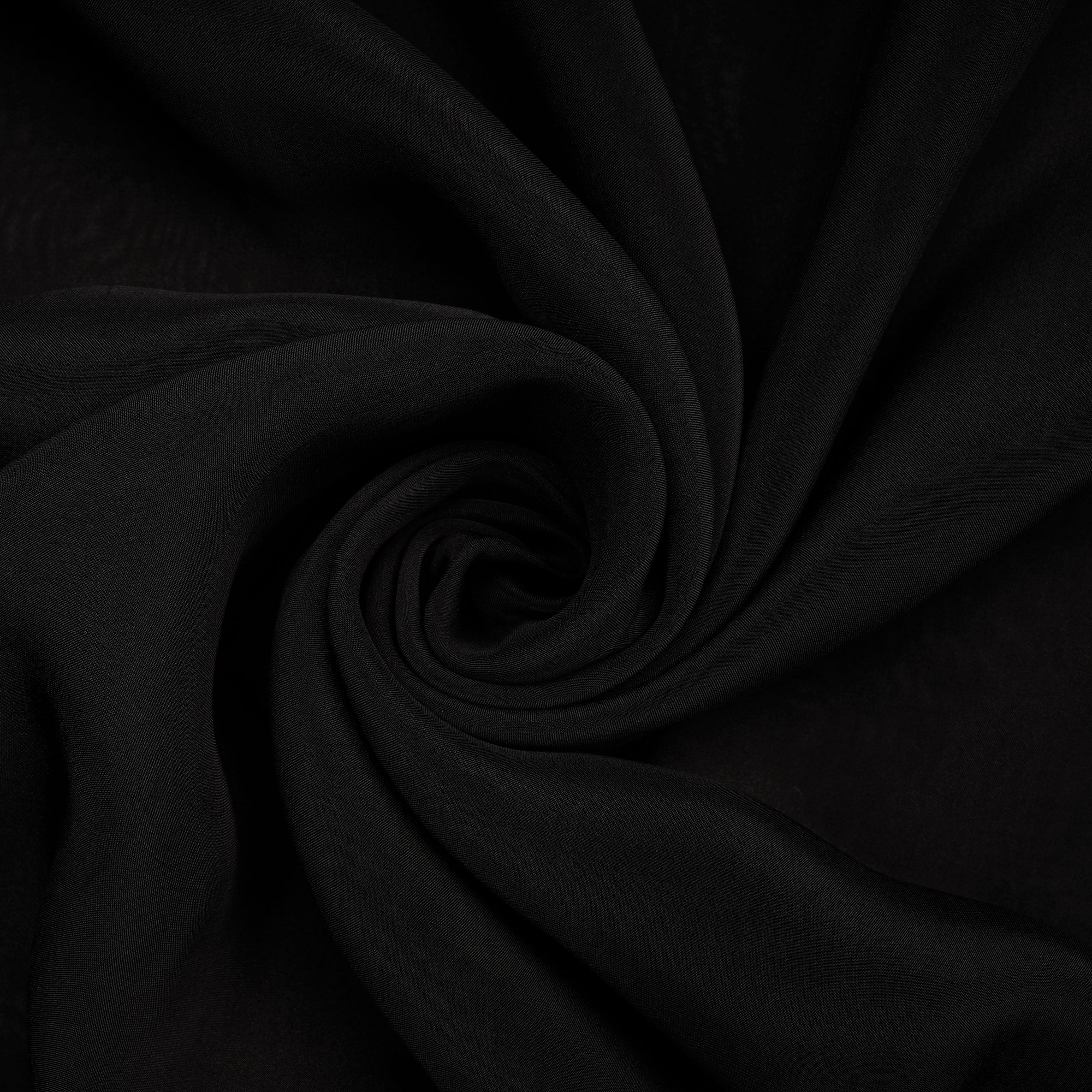 Black Piece Dyed Viscose Organza Fabric