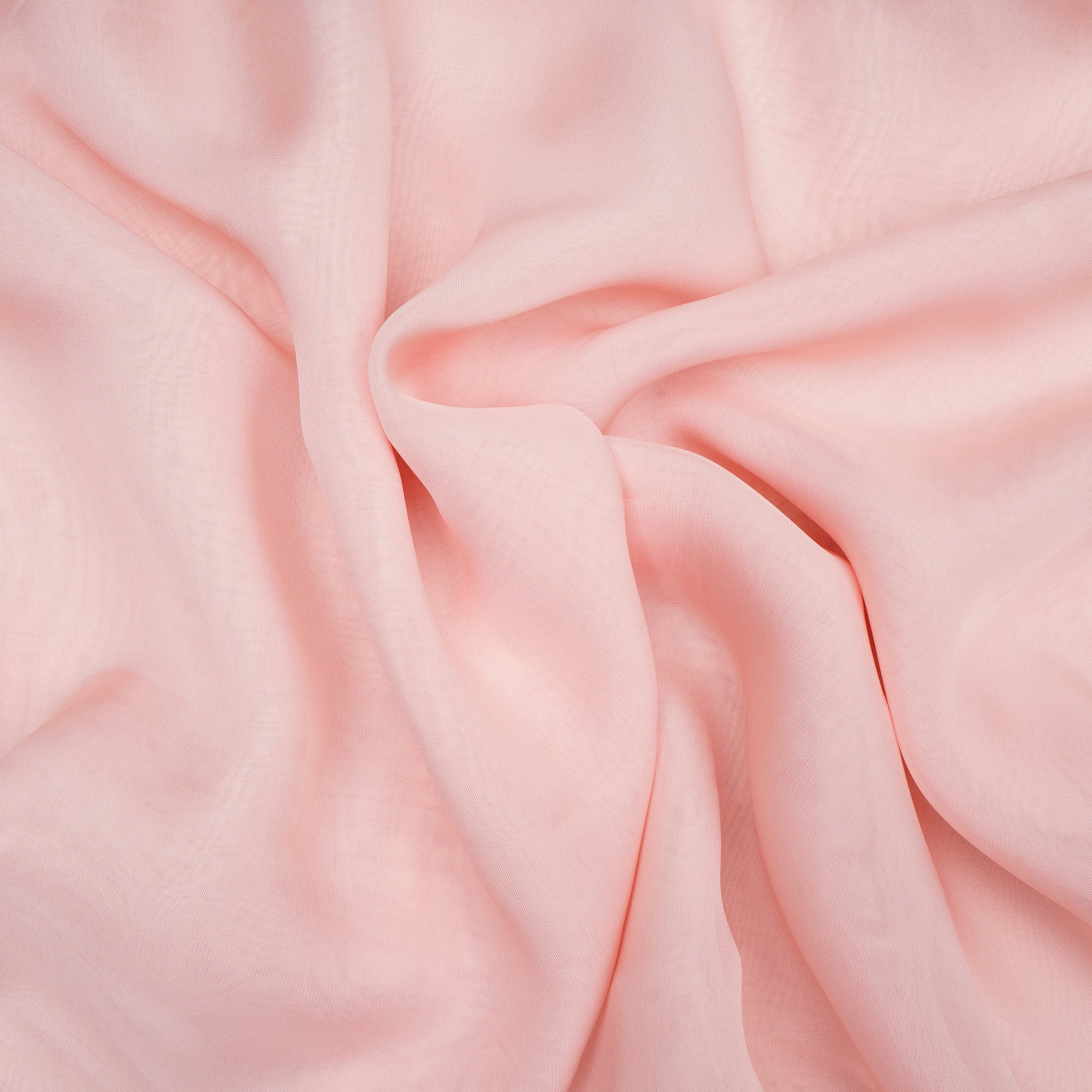 Baby Pink Piece Dyed Viscose Organza Fabric