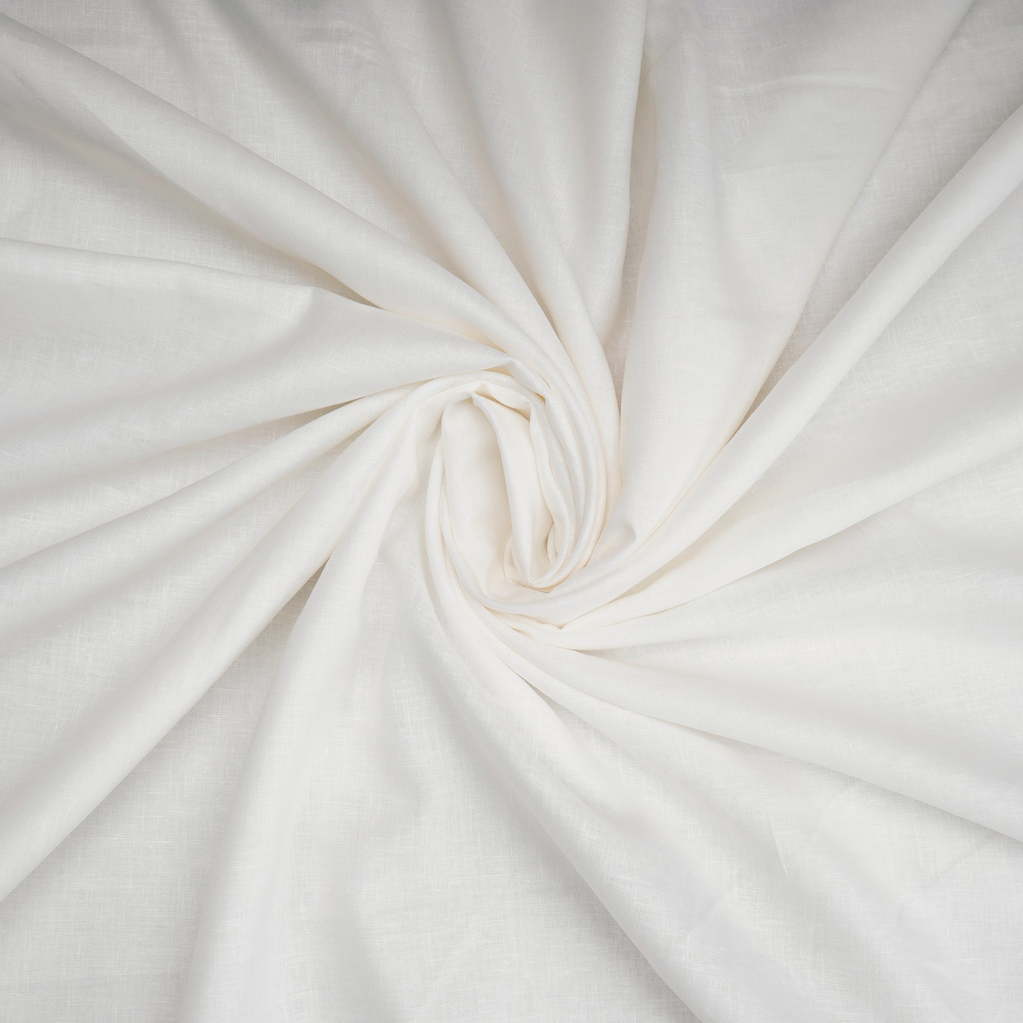 White Color Plain Excel Linen Fabric
