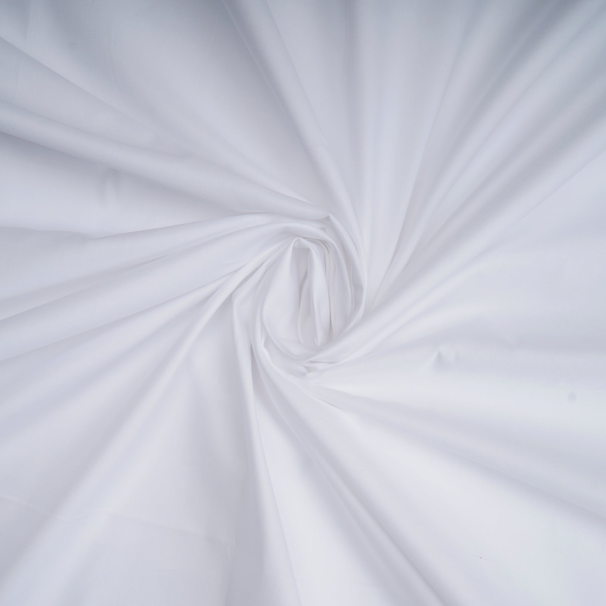 White Color Cotton Satin Dyeable Fabric