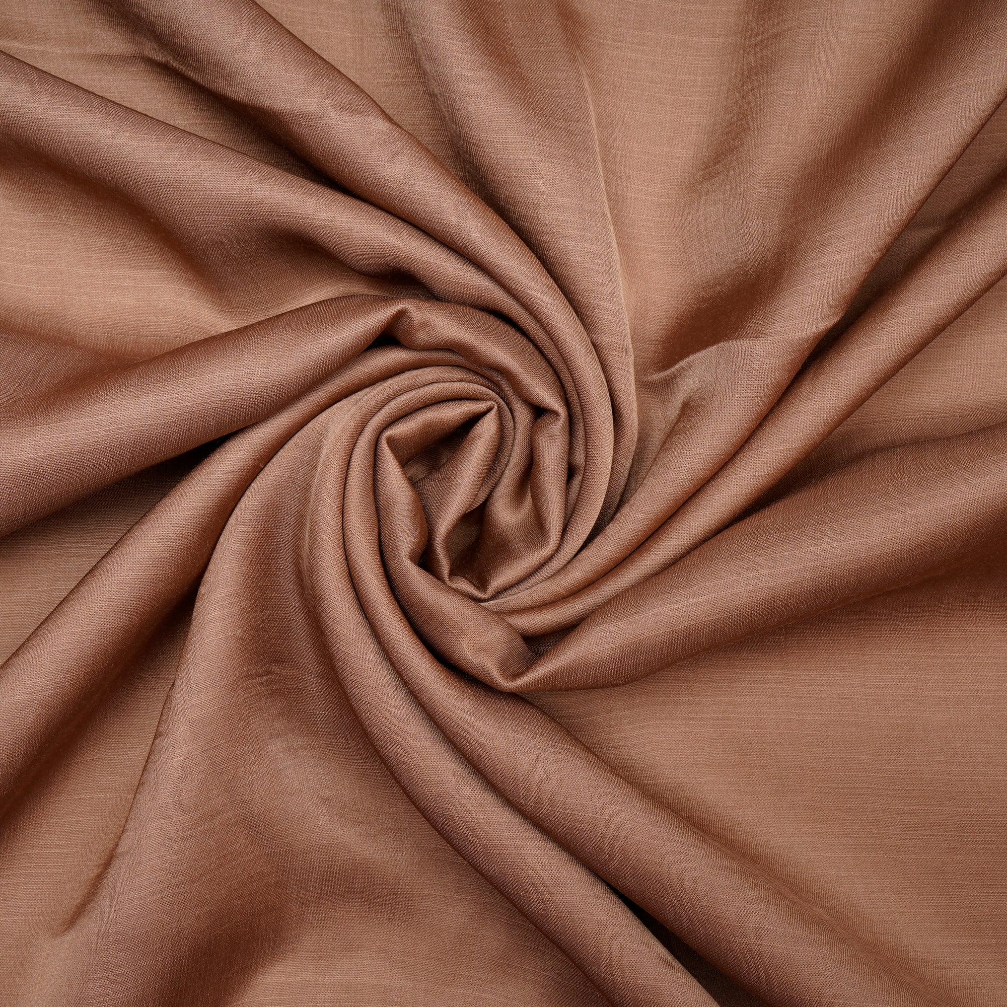 Coffee Brown Polyester Modal Satin Fabric