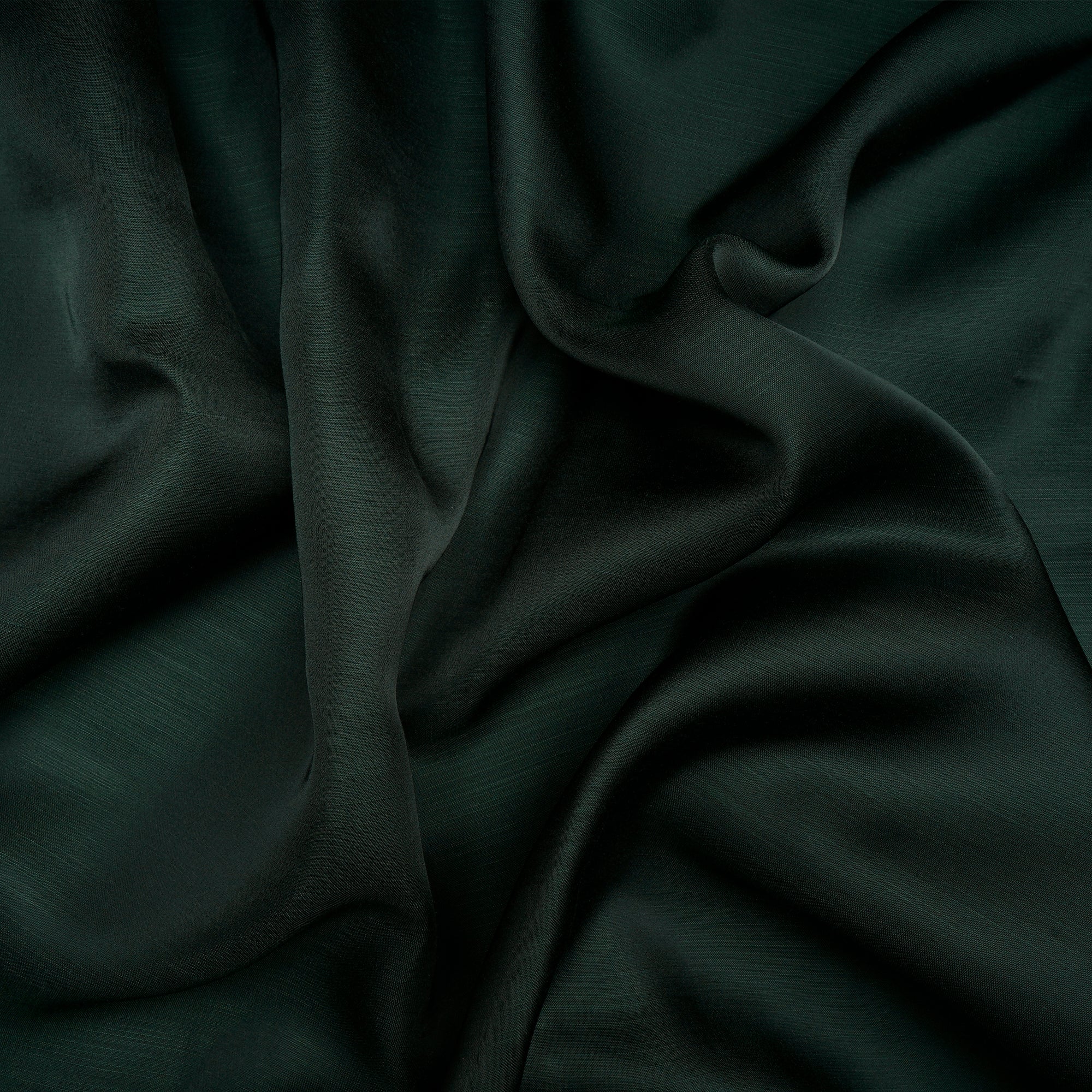 Dark Green Polyester Modal Satin Fabric