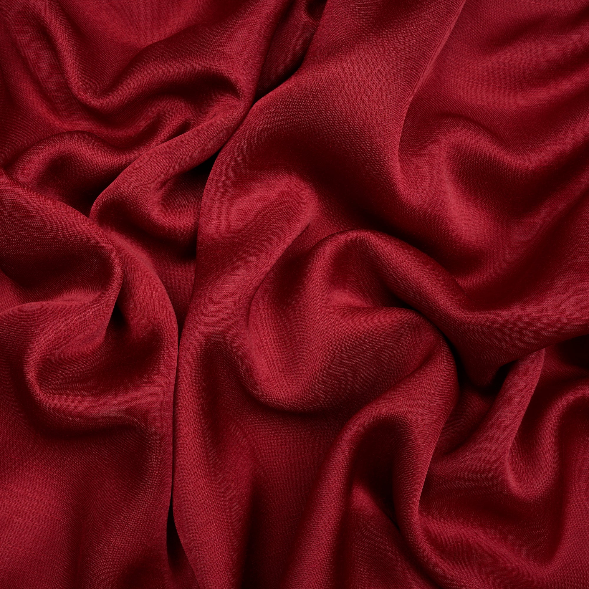 Maroon Plain Polyester Modal Satin Fabric