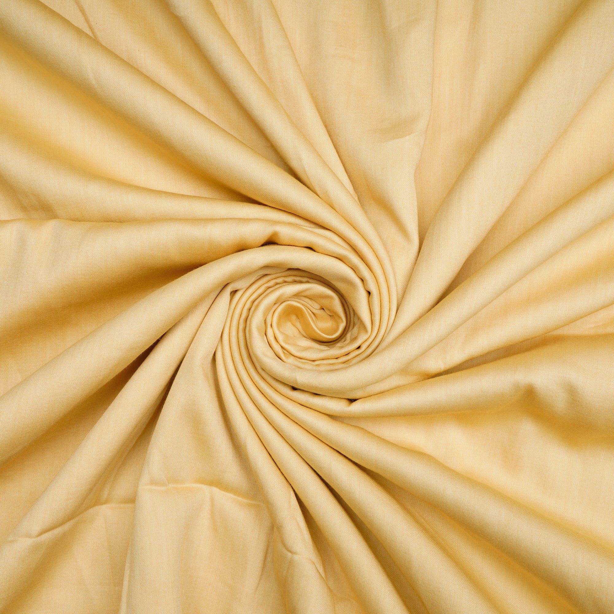 Cream 80's Plain Cotton Satin Fabric