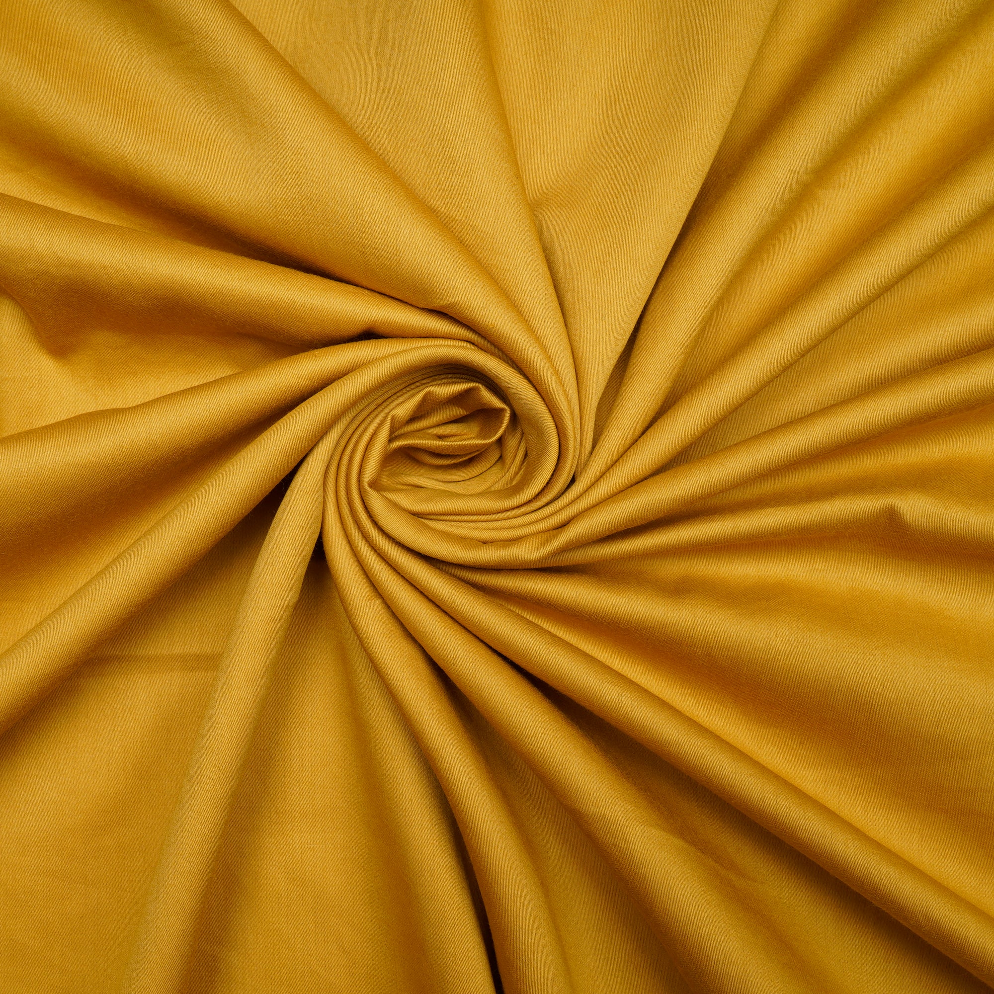 Mustard 80's Plain Cotton Satin Fabric